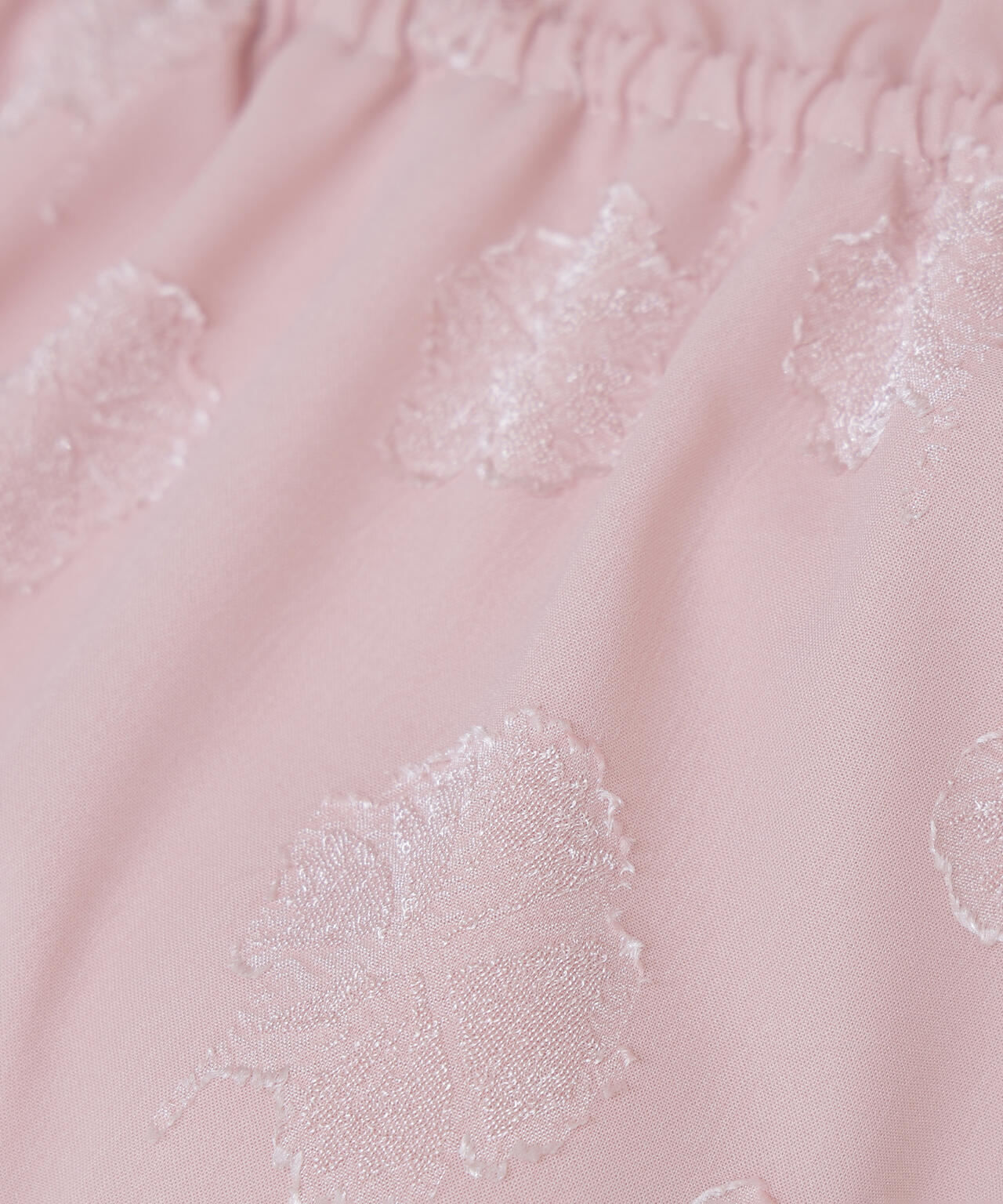 フラワージャガードブラウス