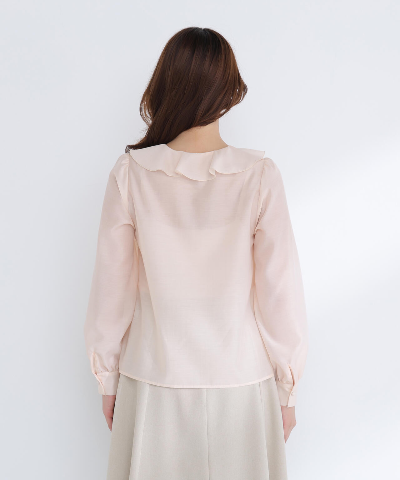 フロントフリルブラウス