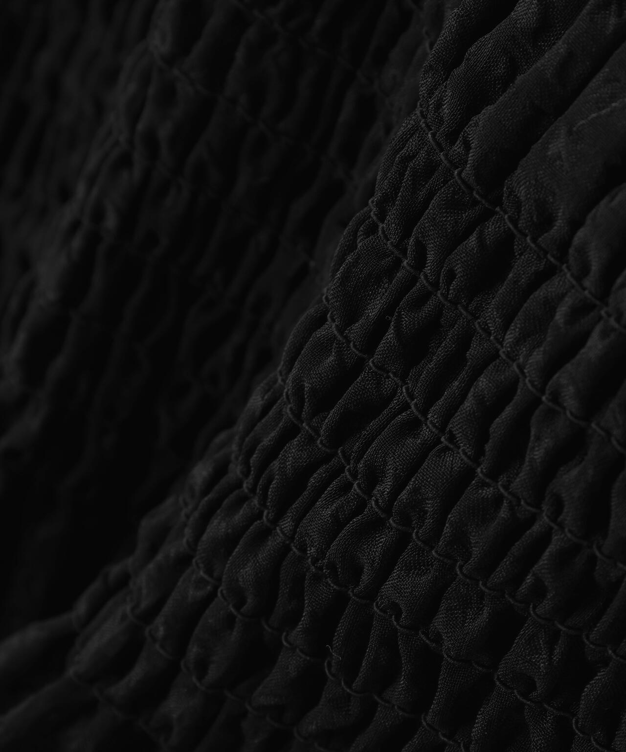 【一部店舗・mix.tokyo 限定カラー:イエロー】シアーチェックシャーリングブラウス