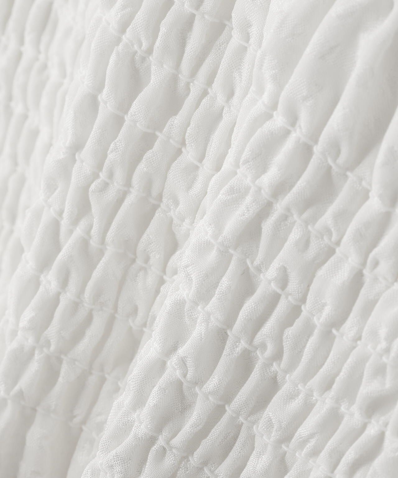 【一部店舗・mix.tokyo 限定カラー:イエロー】シアーチェックシャーリングブラウス