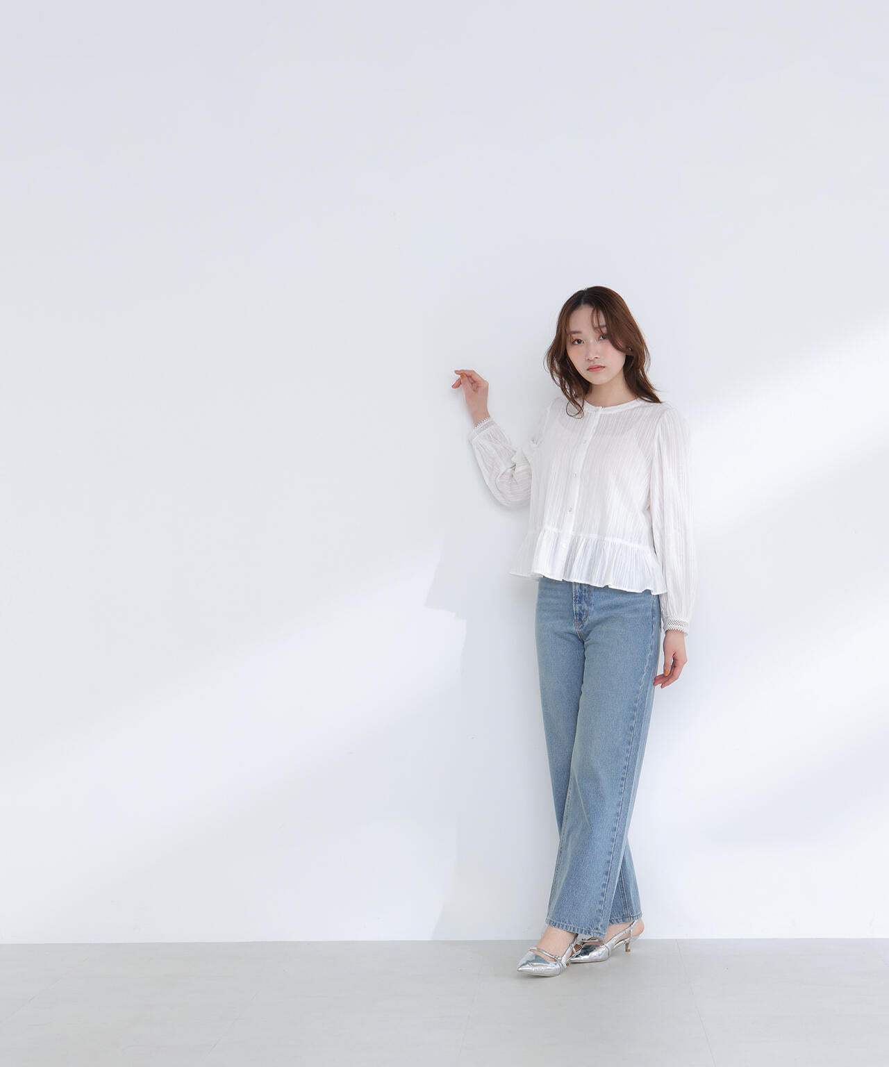 レースカフスブラウス