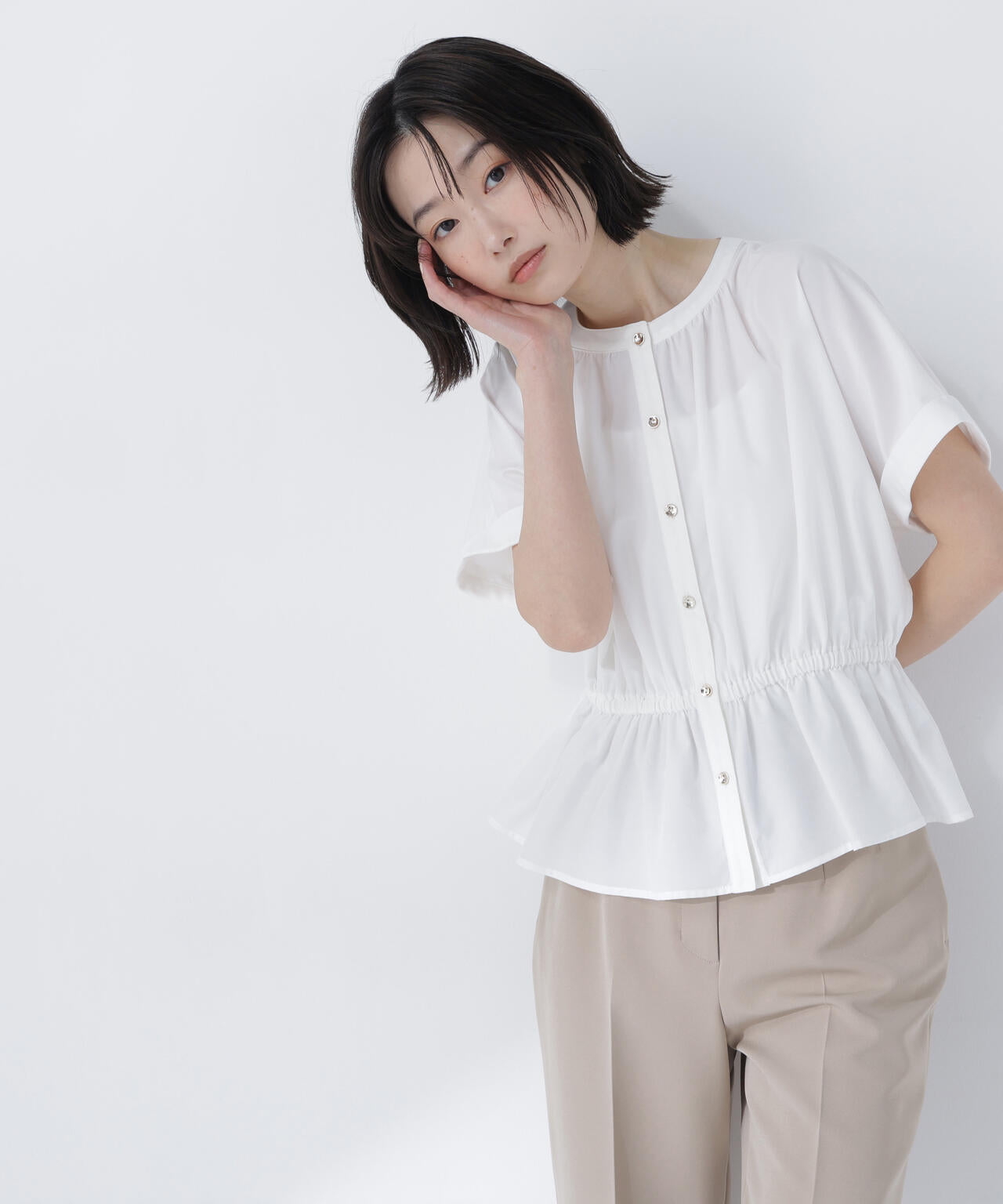 <ちょうど、いい服>きゅっとふわっと。全部盛りブラウス