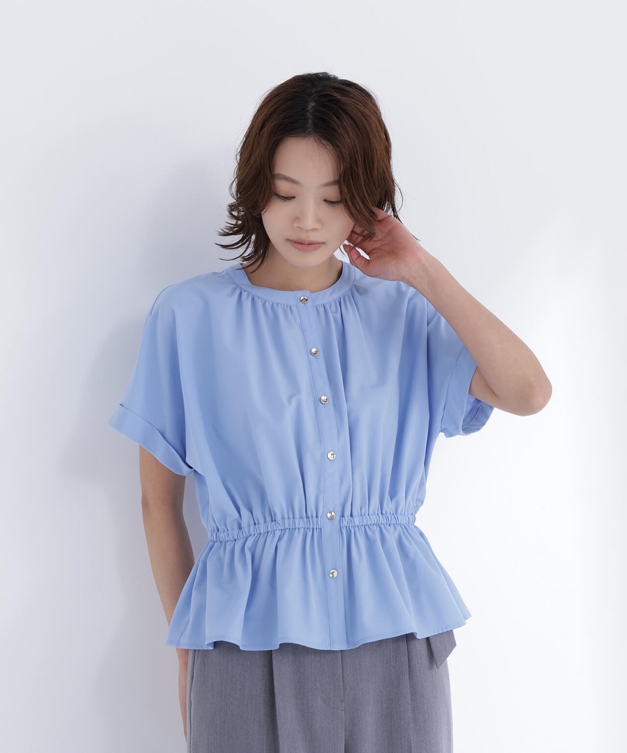 <ちょうど、いい服>きゅっとふわっと。全部盛りブラウス
