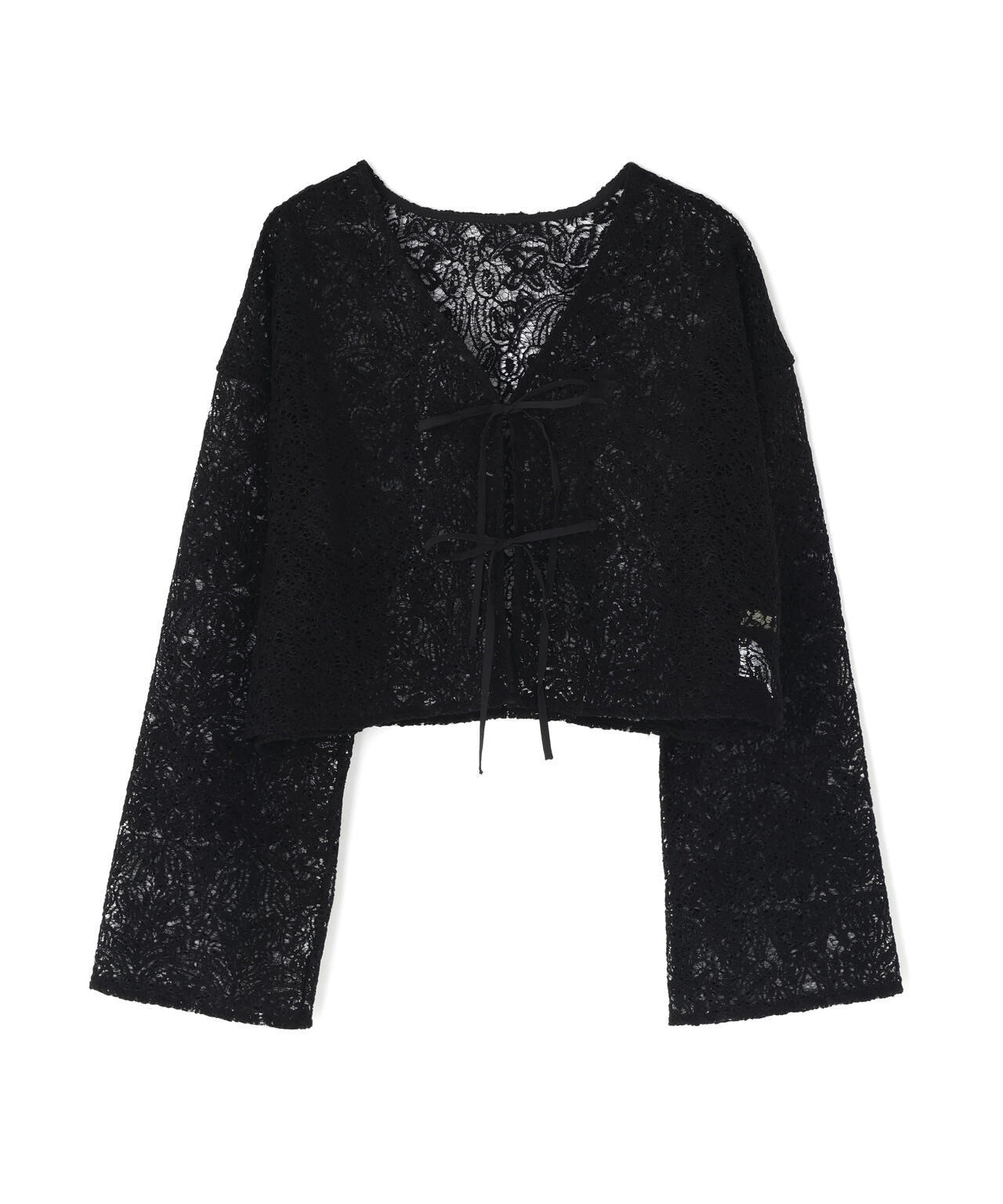 レース羽織ブラウス