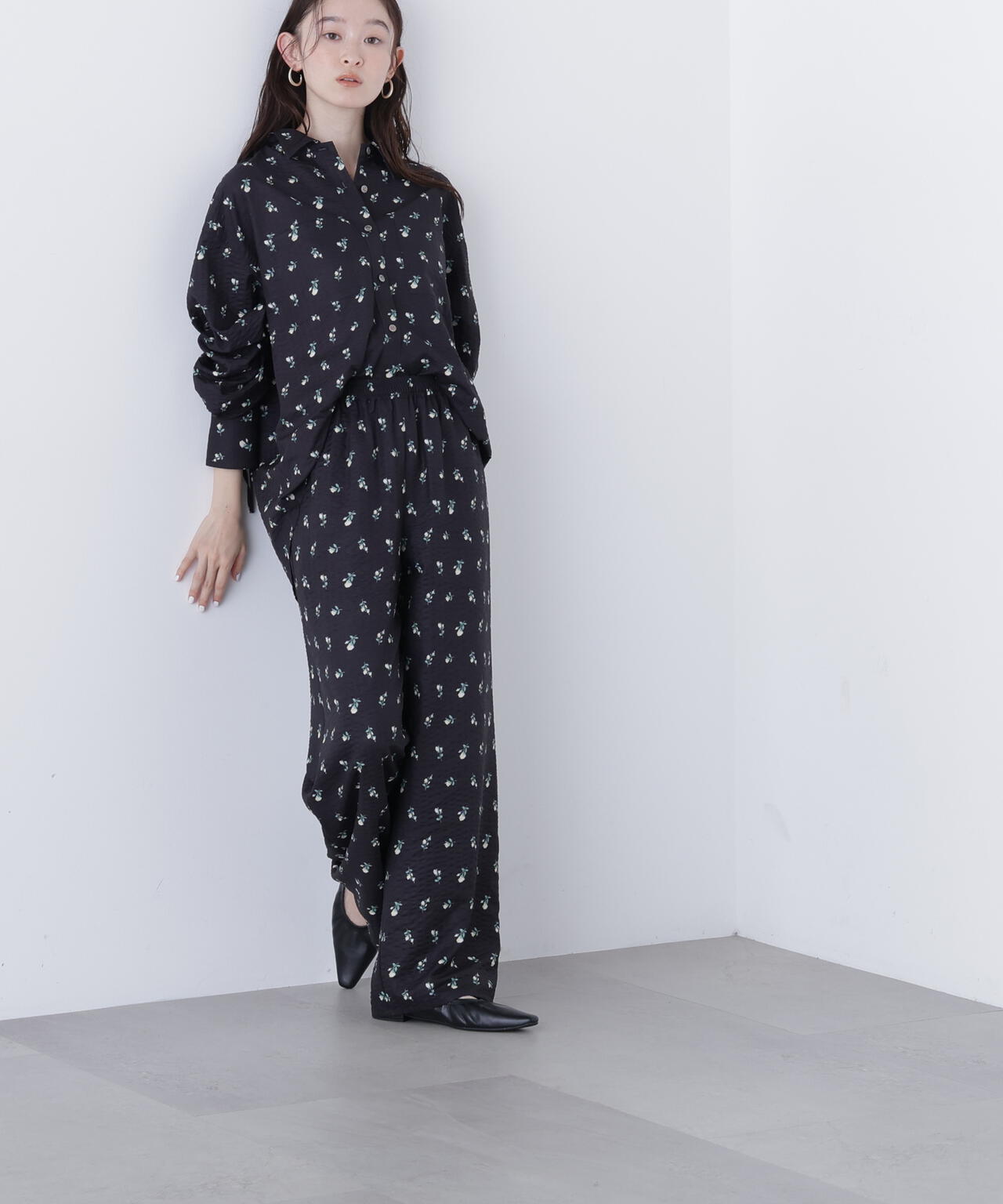 フラワープリント SETUP シャツ