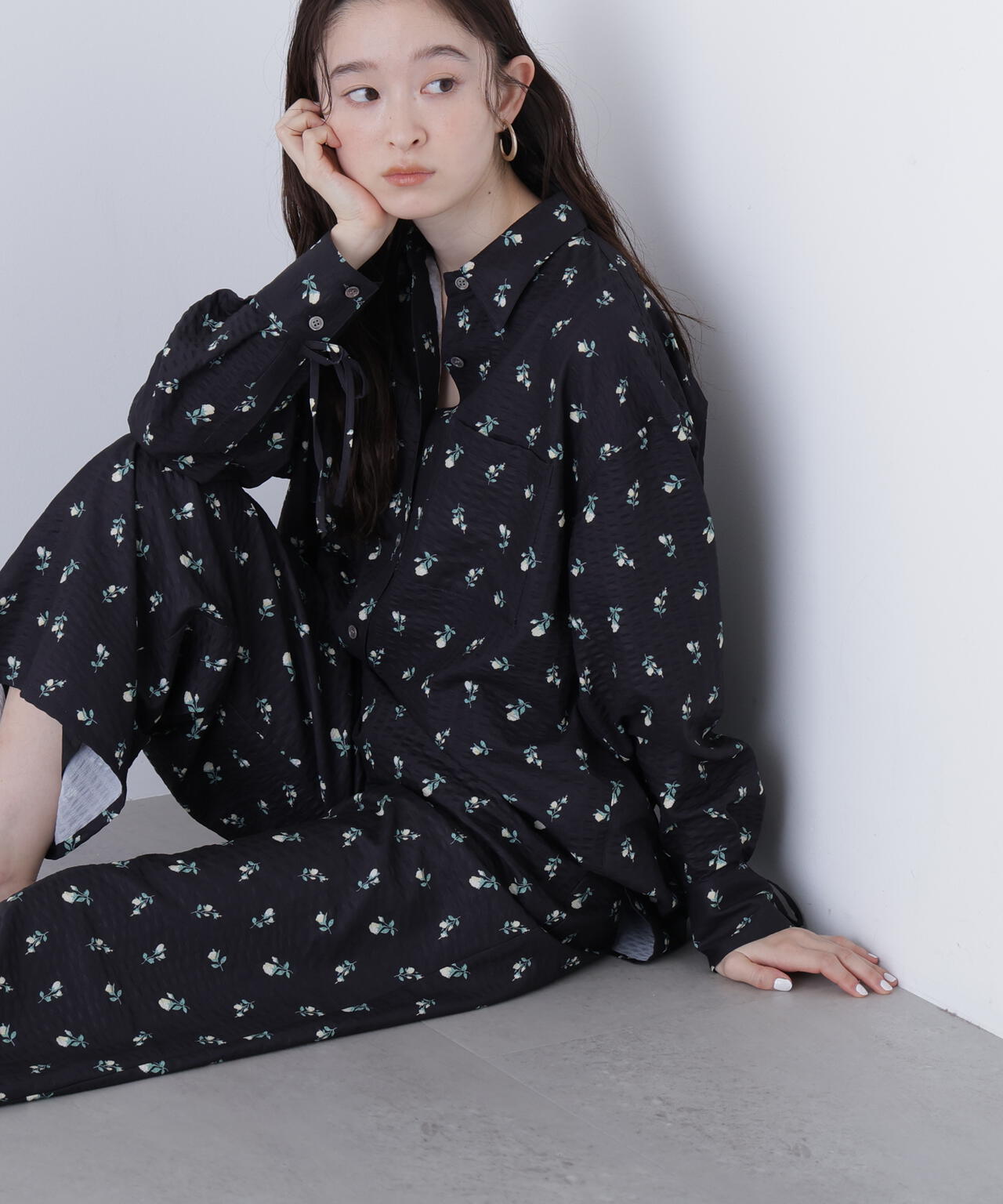 フラワープリント SETUP シャツ
