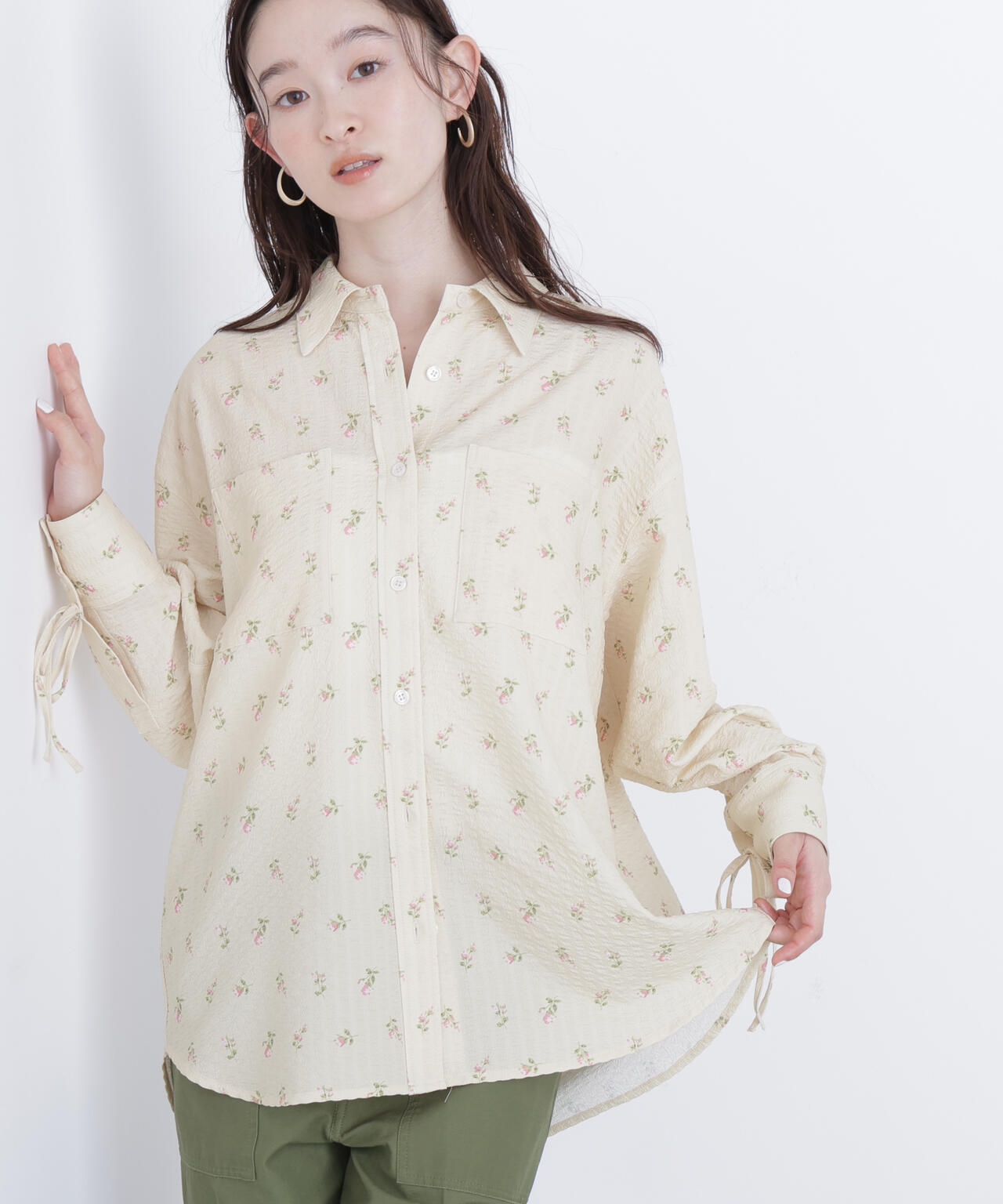 フラワープリント SETUP シャツ