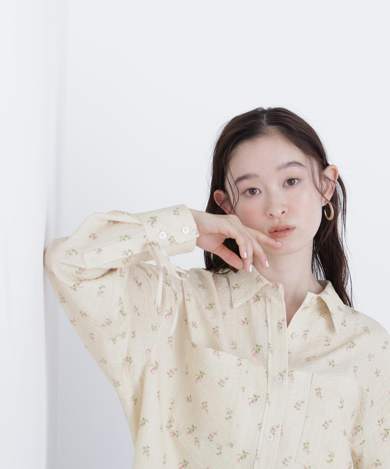 フラワープリント SETUP シャツ