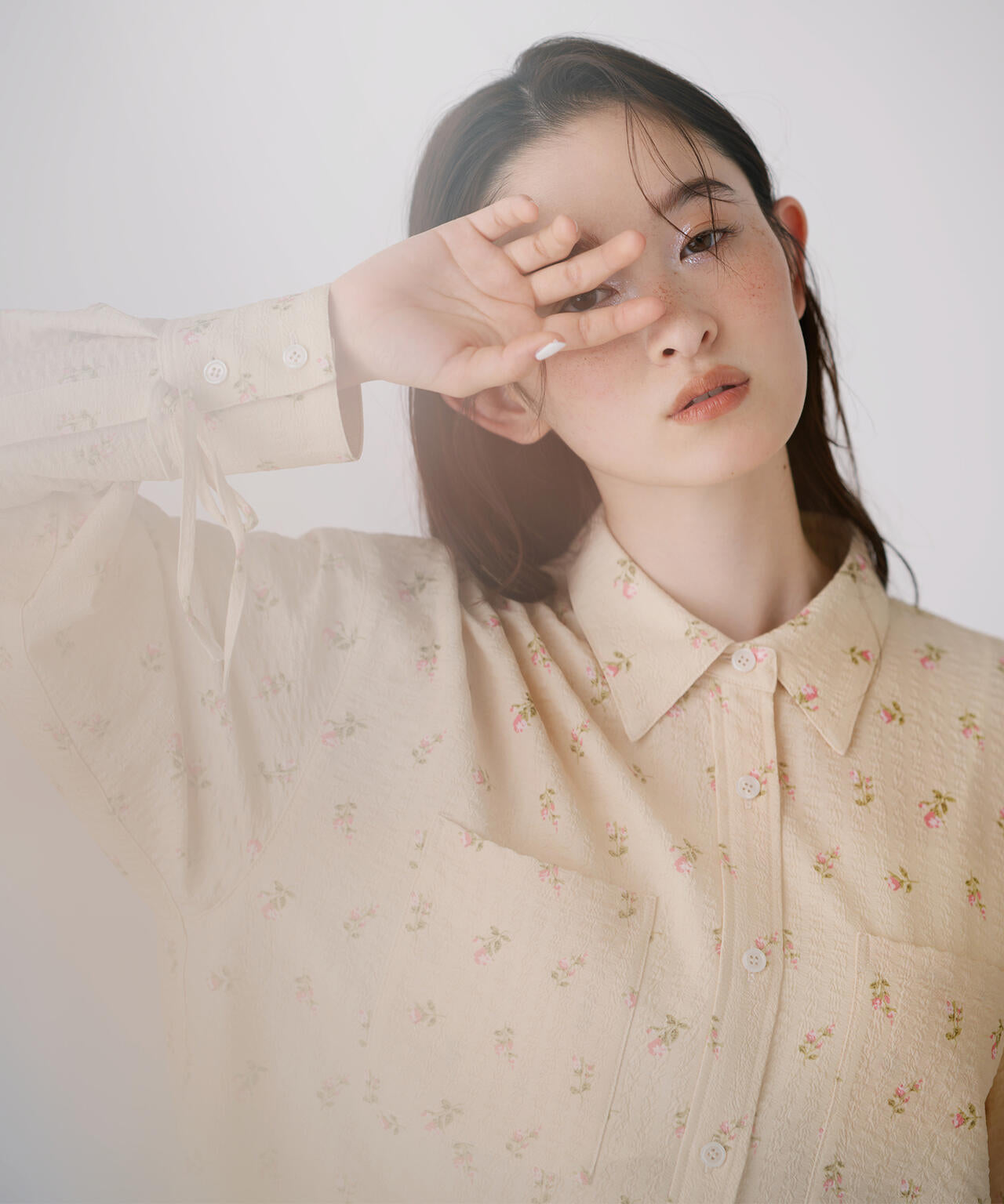 フラワープリント SETUP シャツ