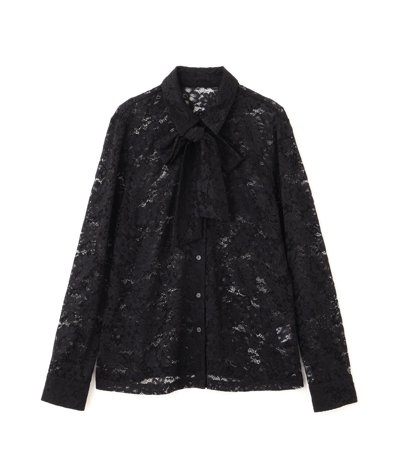 レースボウタイブラウス