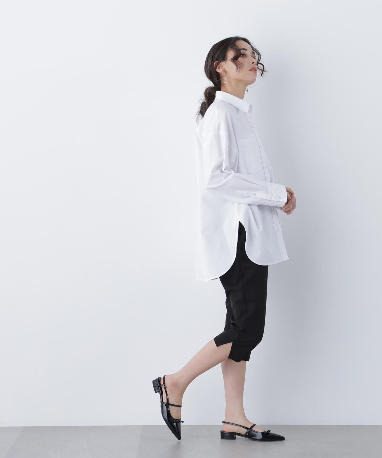 刺繍オックスフォードシャツ