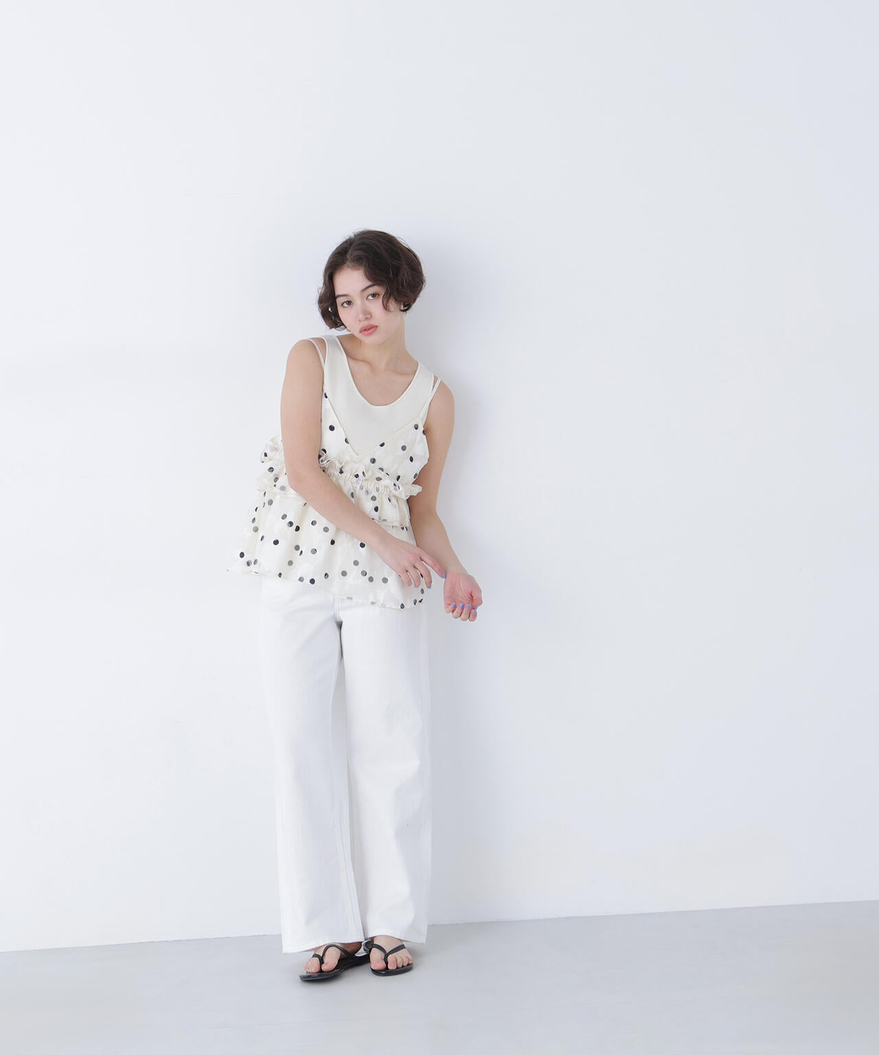 【N】ドットキャミビスチェ