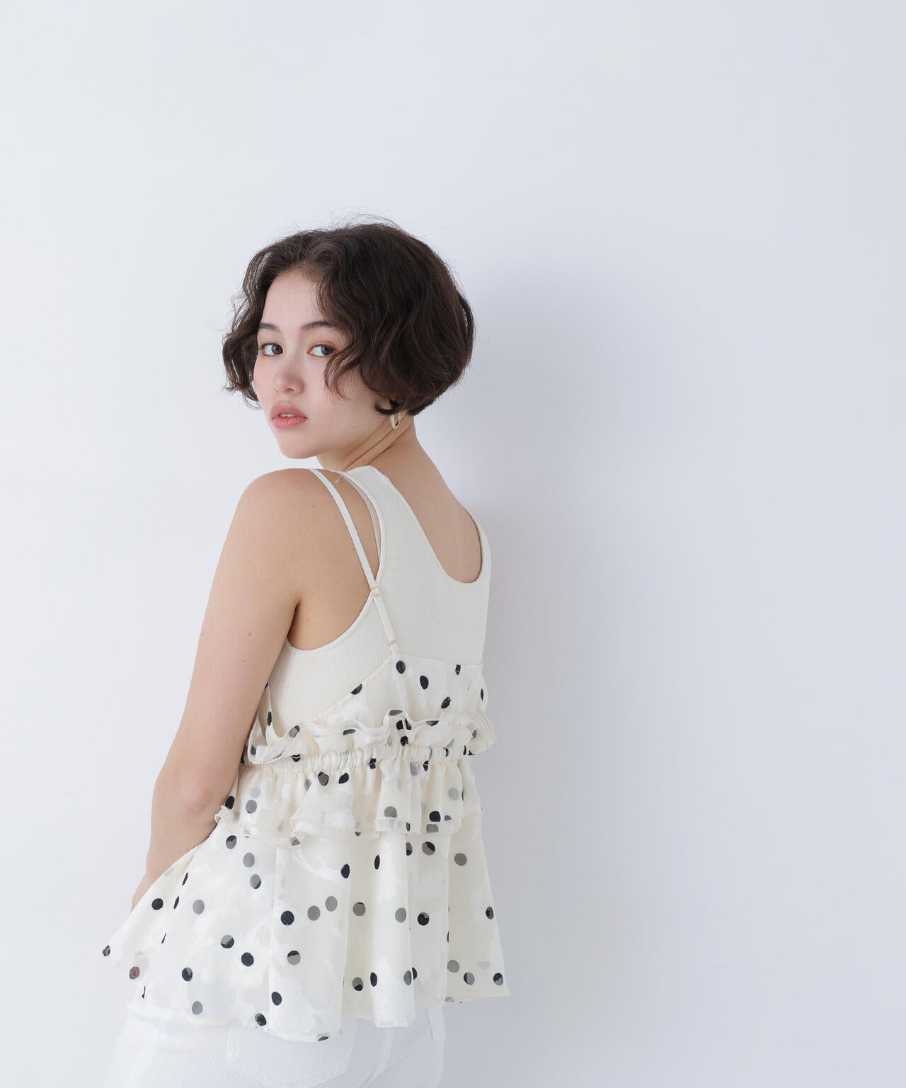 【N】ドットキャミビスチェ