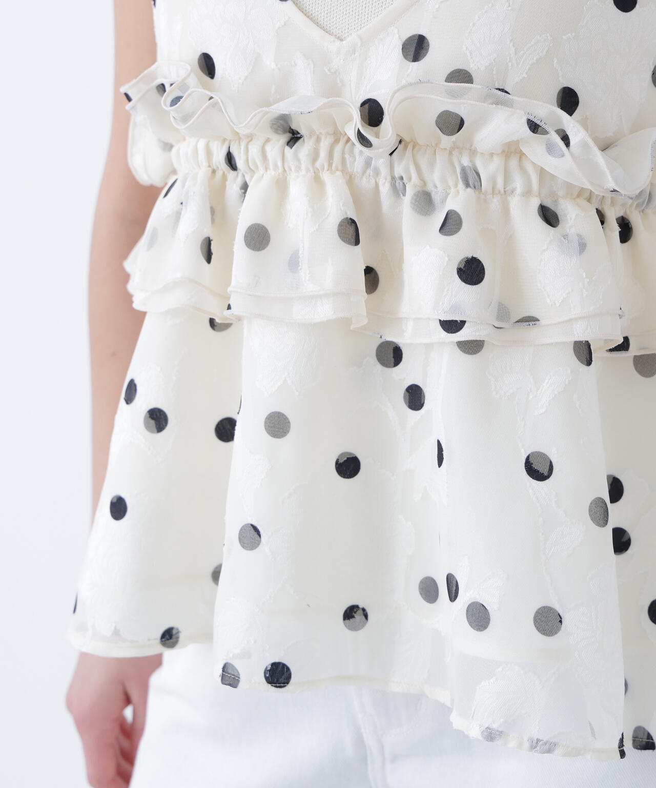 【N】ドットキャミビスチェ