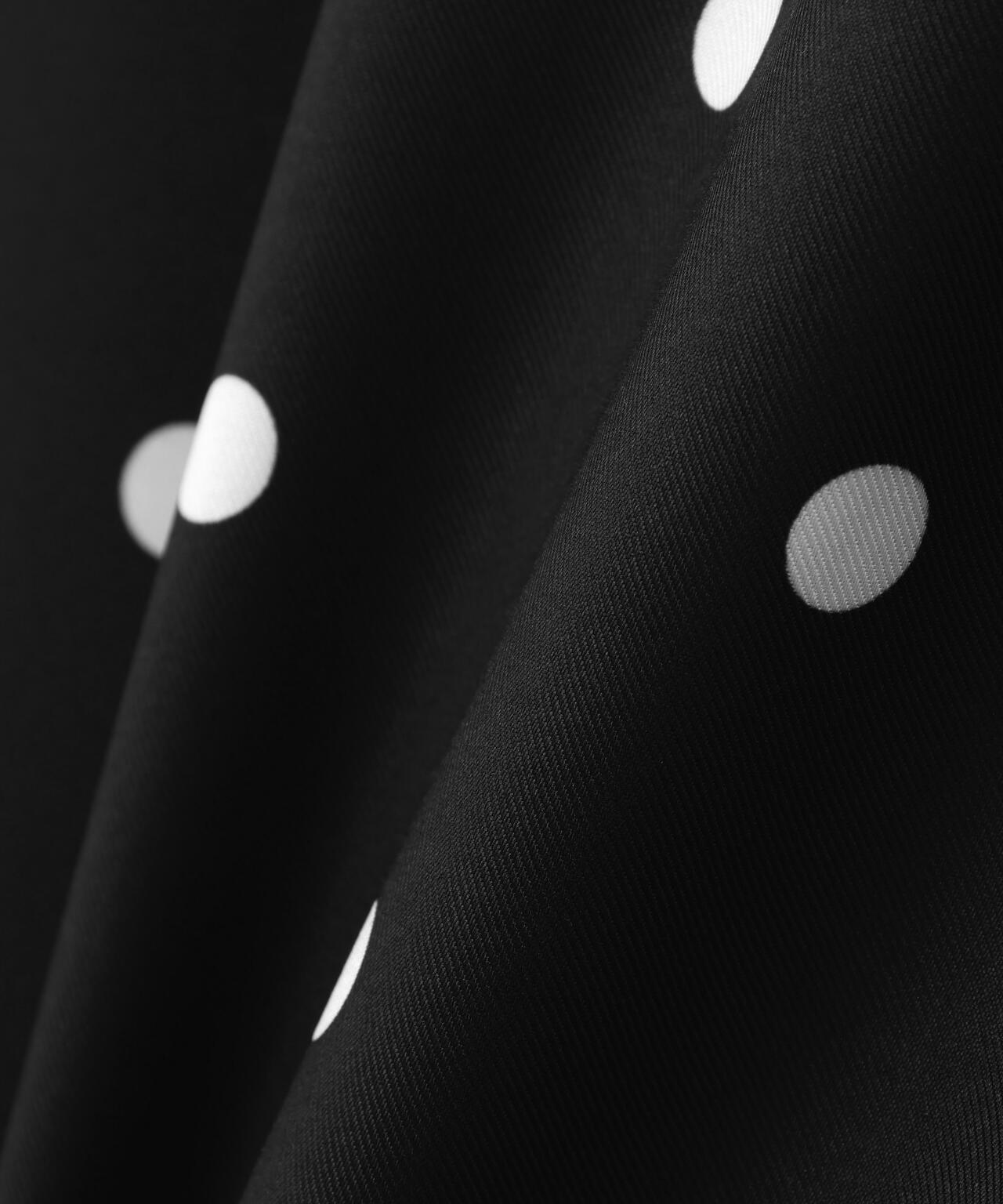 【有楽町マルイ・mix.tokyo 限定カラー:ブラウンベース】ドットサテンタイトスカート