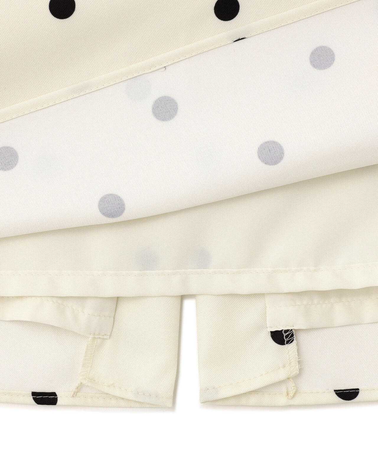 【有楽町マルイ・mix.tokyo 限定カラー:ブラウンベース】ドットサテンタイトスカート