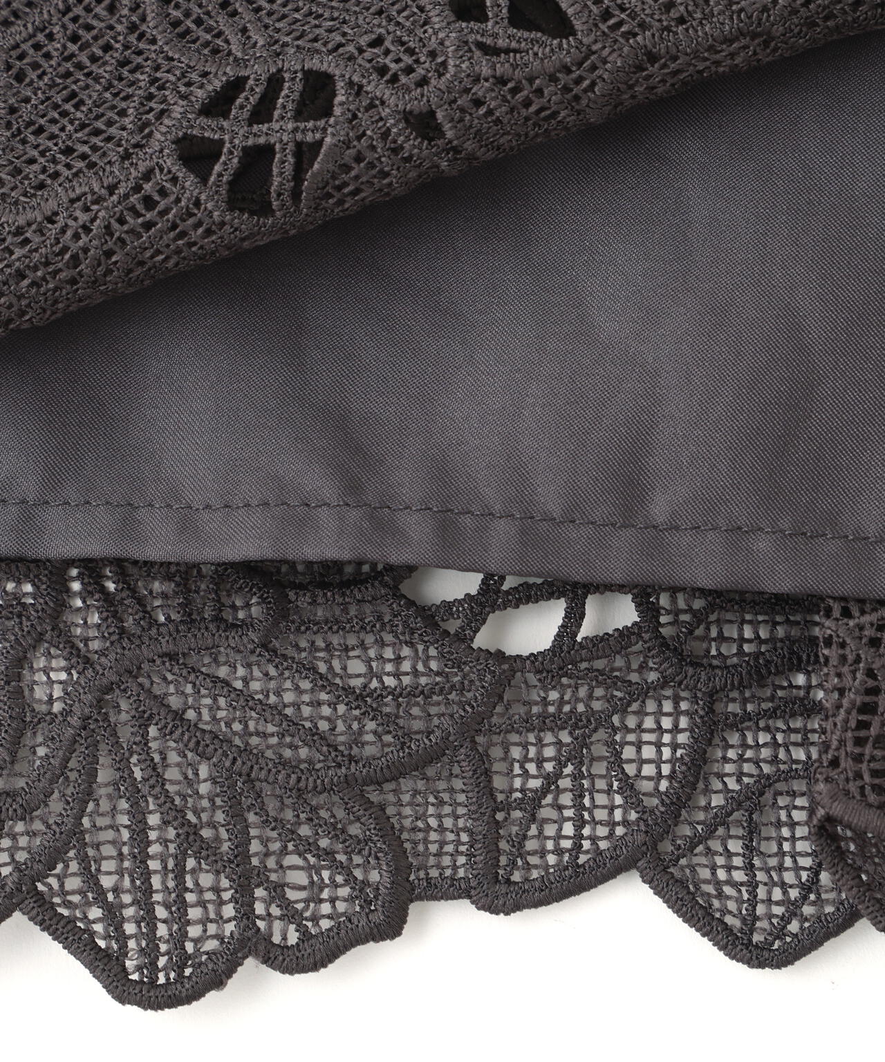 フラワーレースタイトスカート