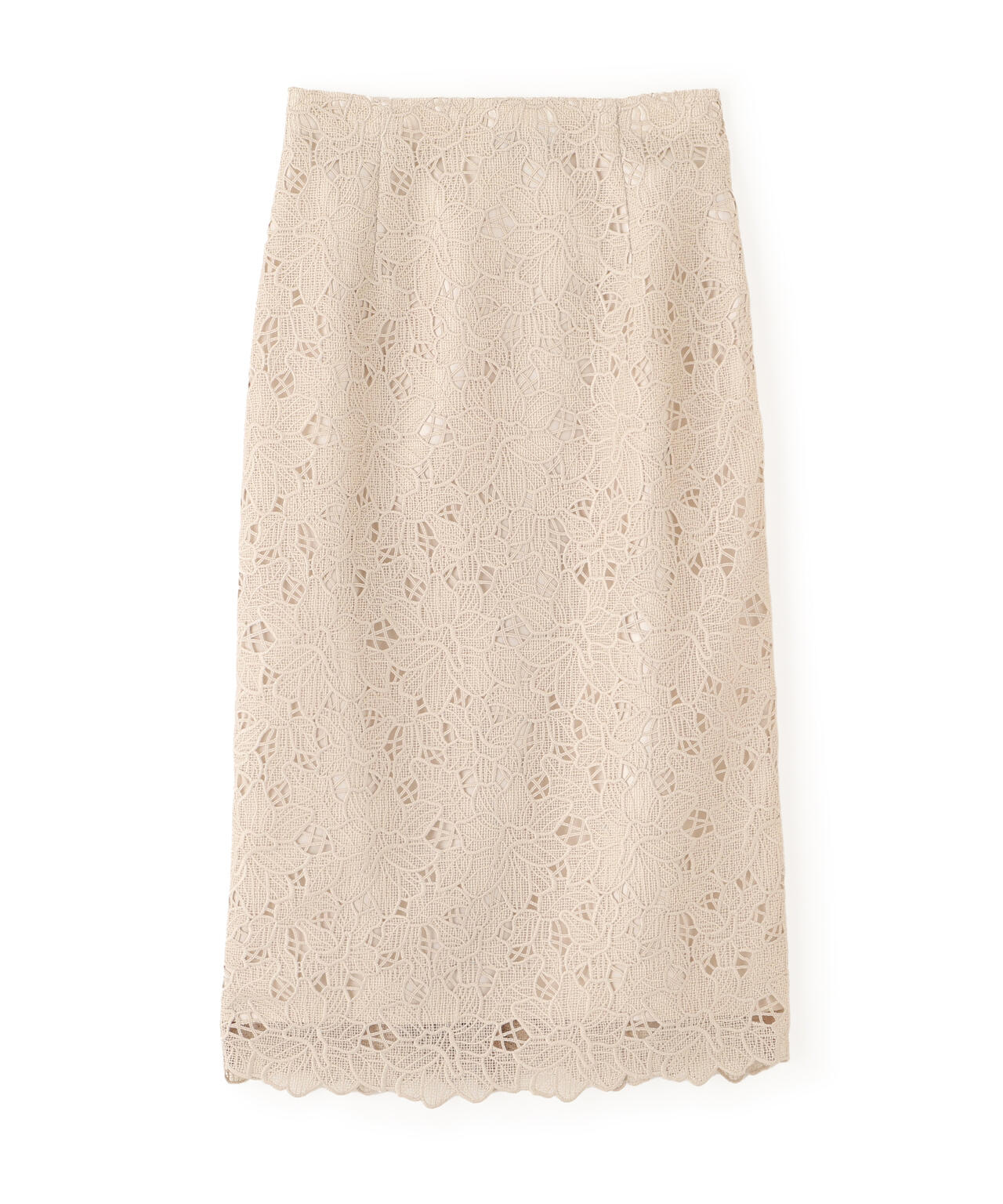 フラワーレースタイトスカート