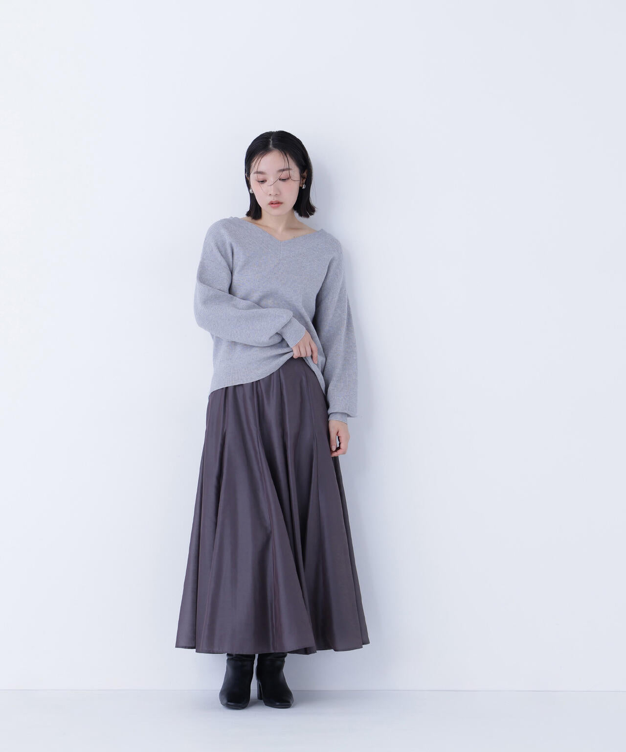 シャイニーシアーボイルスカート