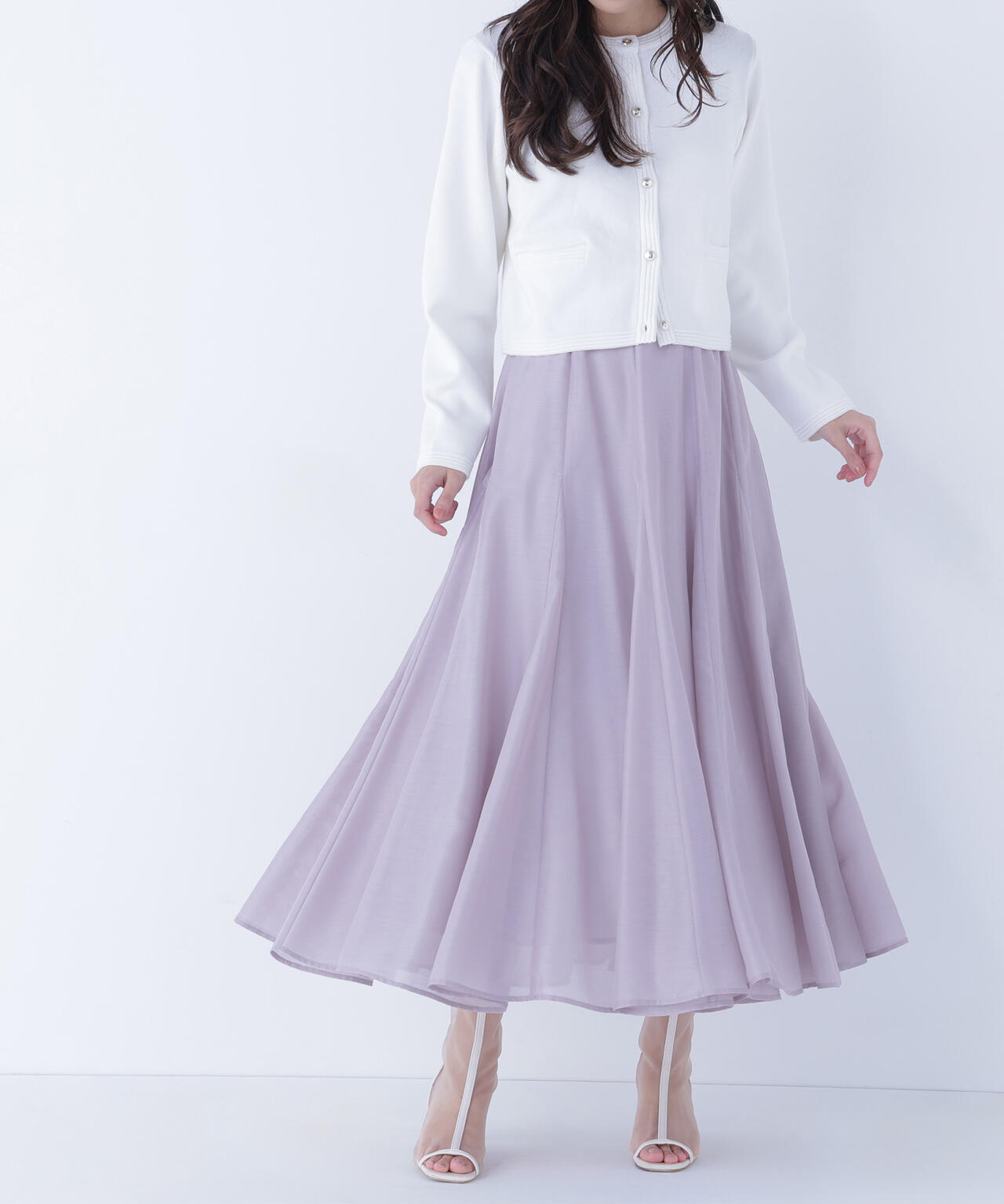 シャイニーシアーボイルスカート