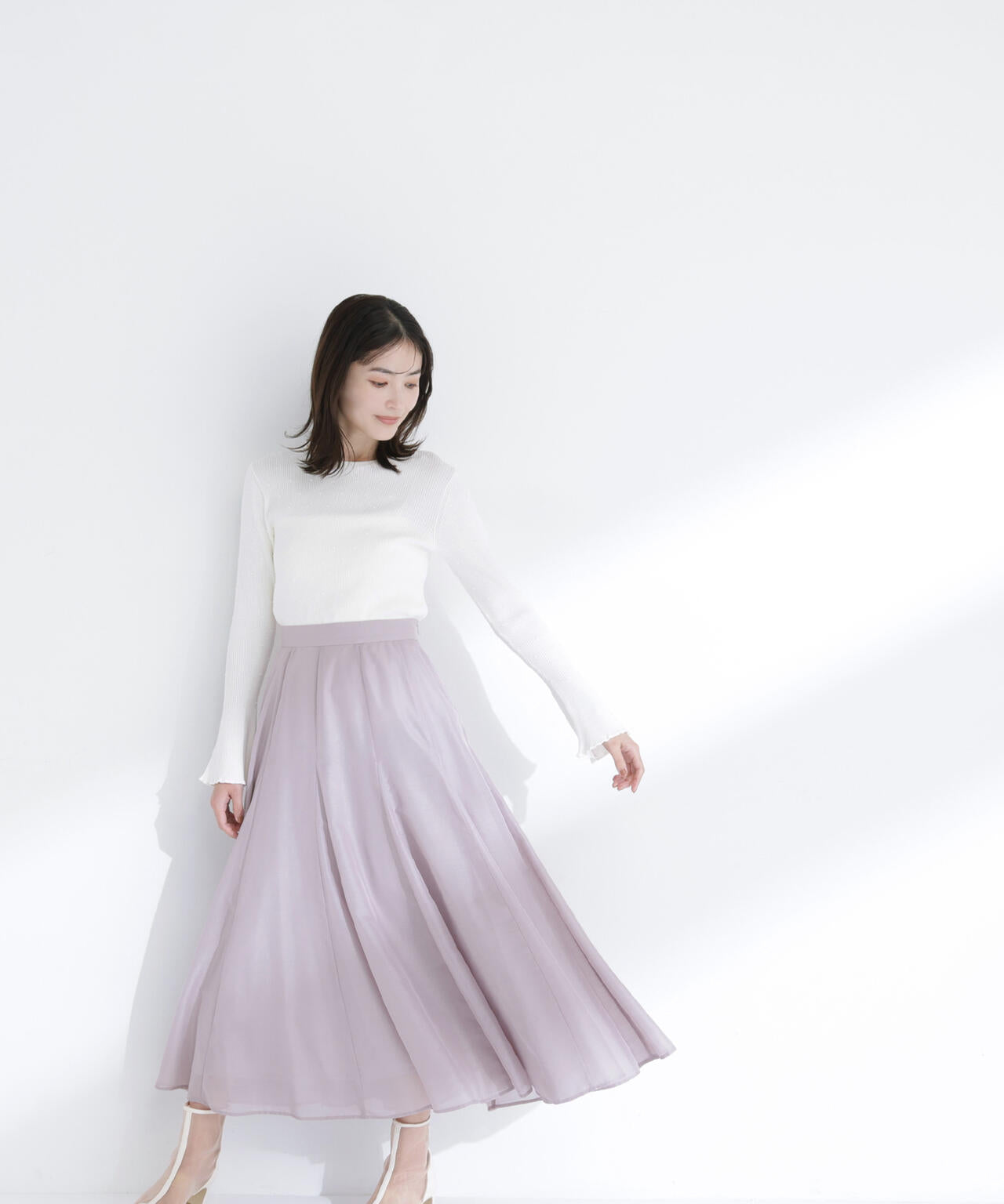 シャイニーシアーボイルスカート