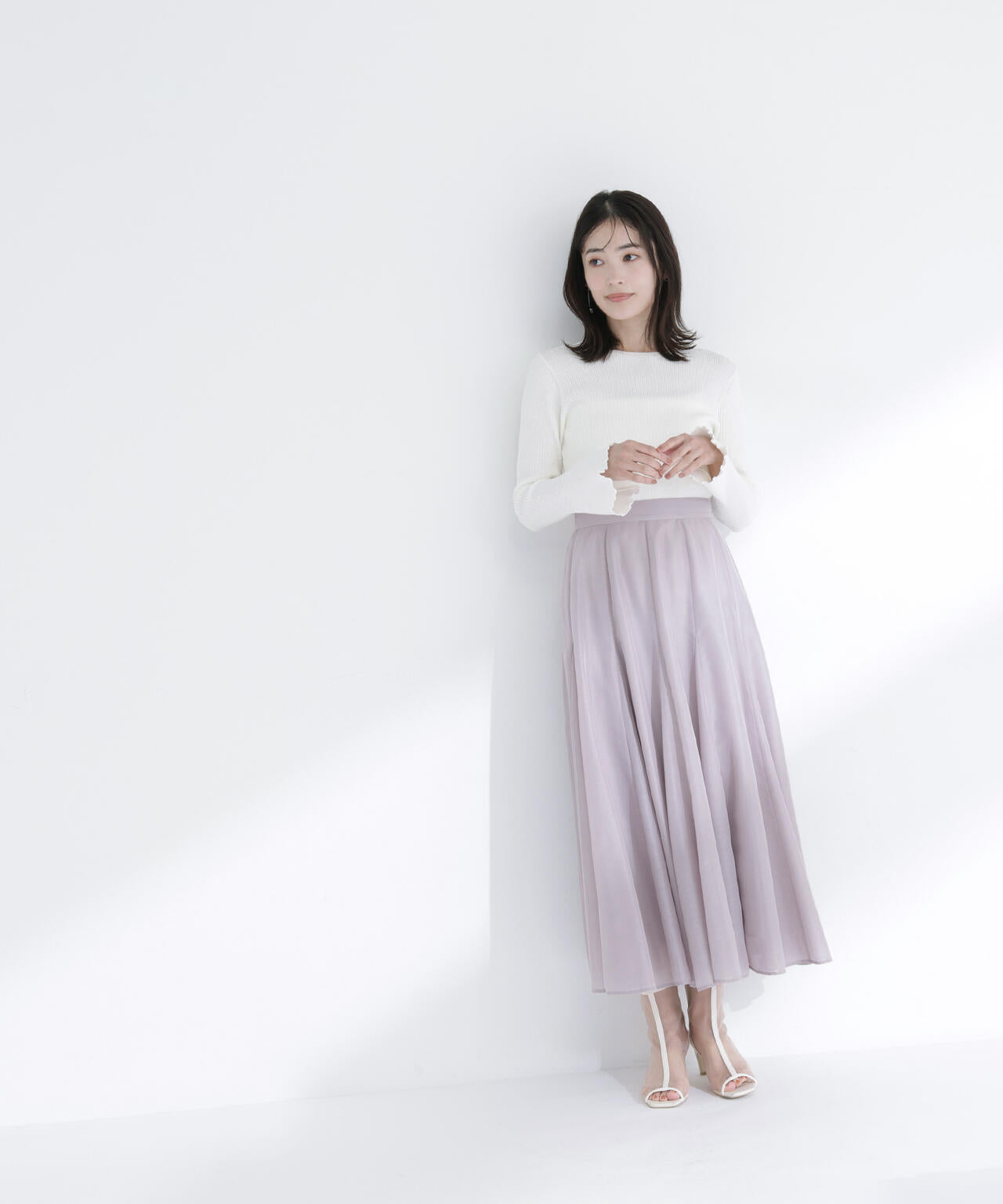 シャイニーシアーボイルスカート