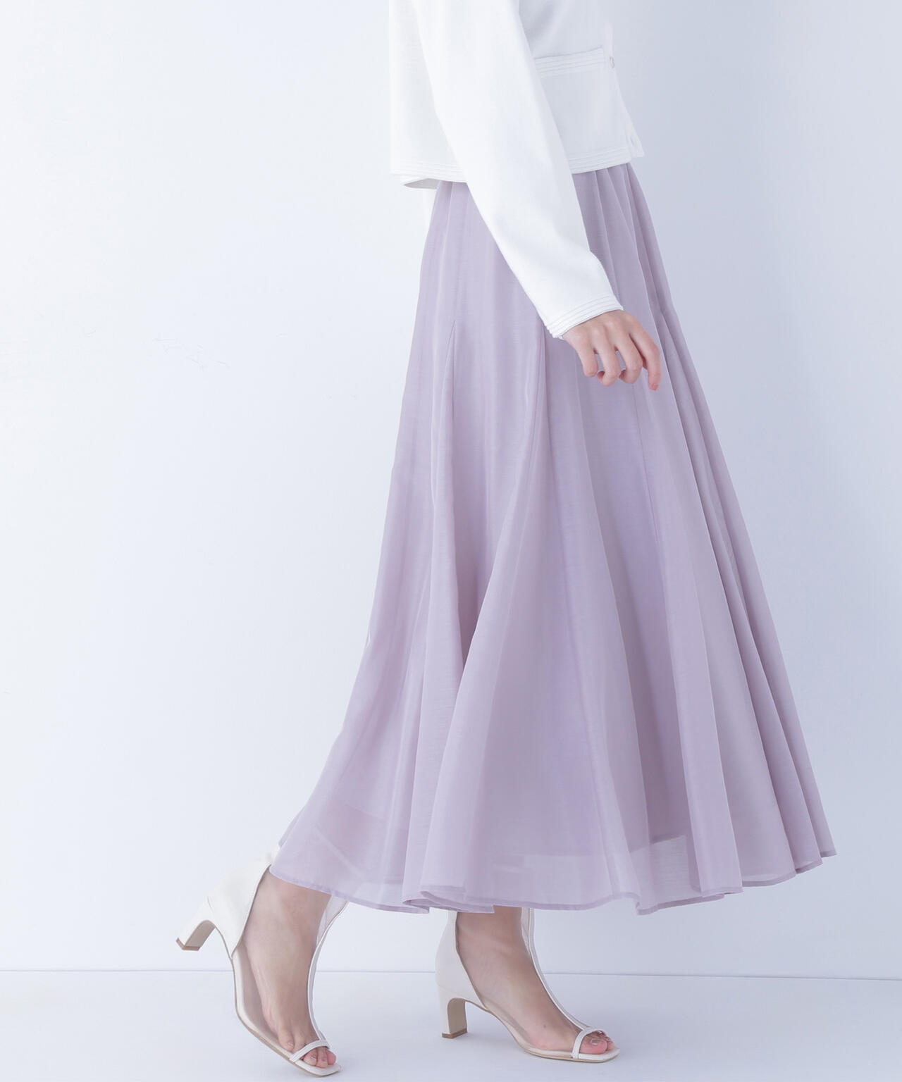 シャイニーシアーボイルスカート