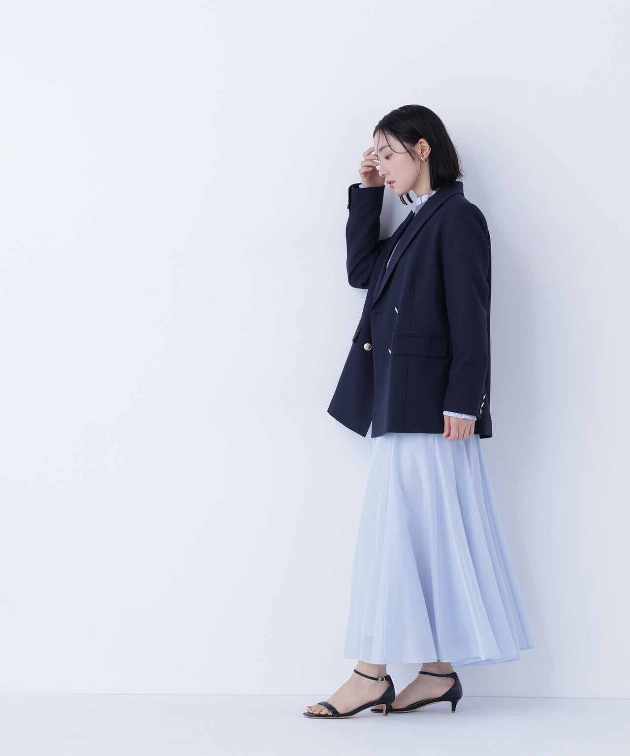 シャイニーシアーボイルスカート