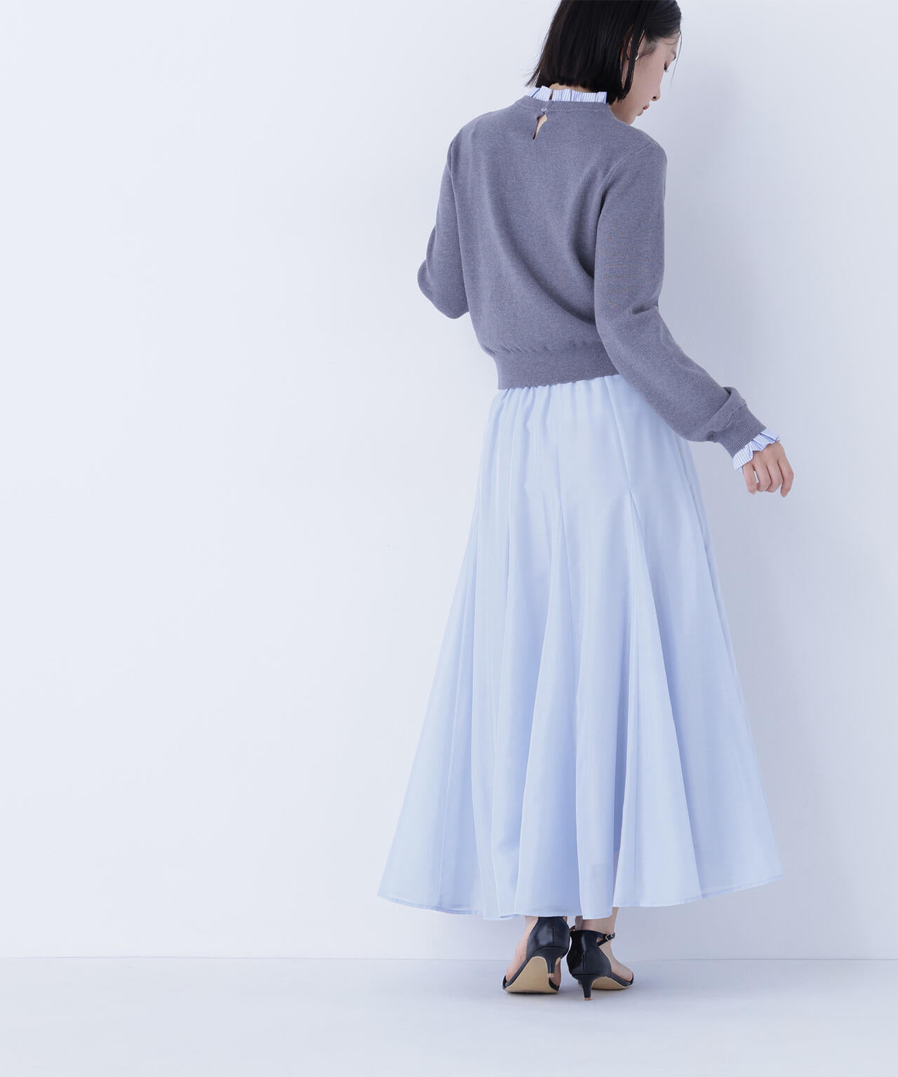 シャイニーシアーボイルスカート