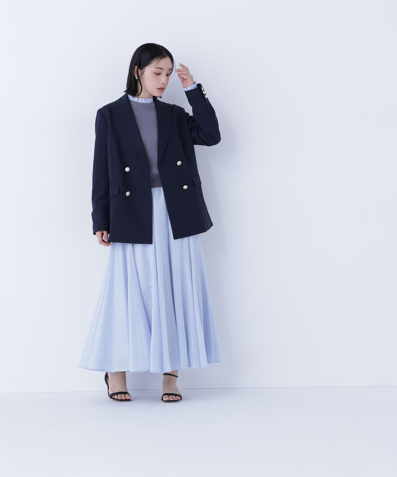 シャイニーシアーボイルスカート