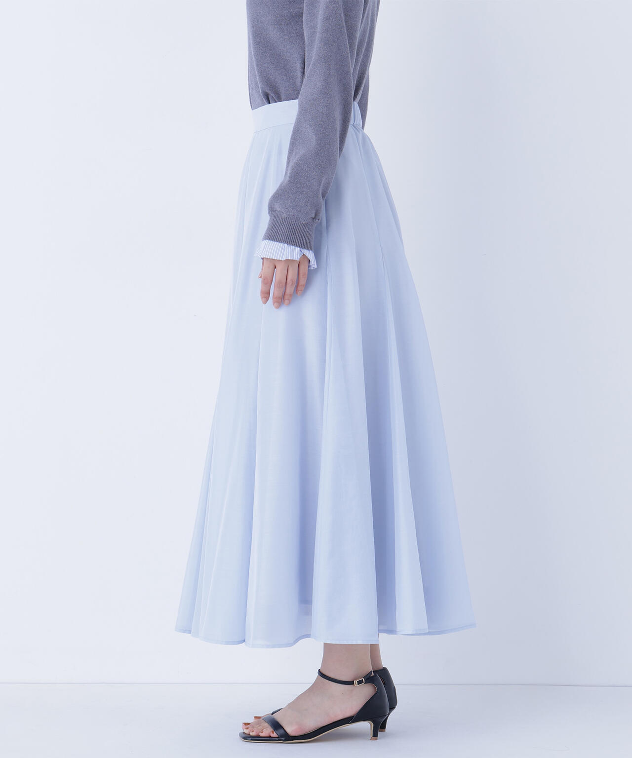 シャイニーシアーボイルスカート