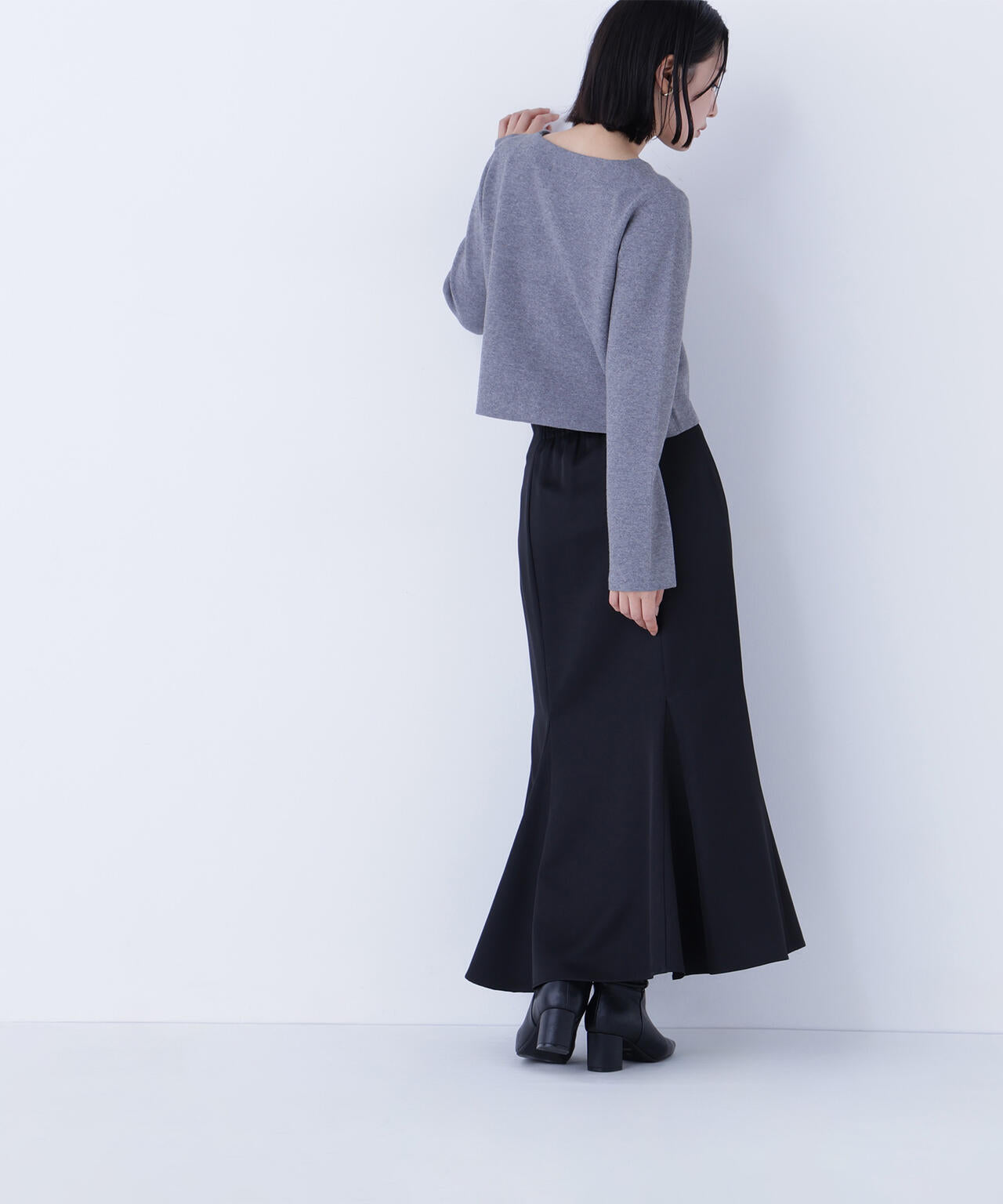 ヘム切替マーメイドスカート