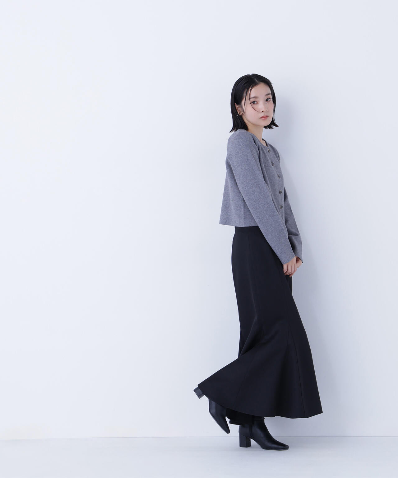 ヘム切替マーメイドスカート