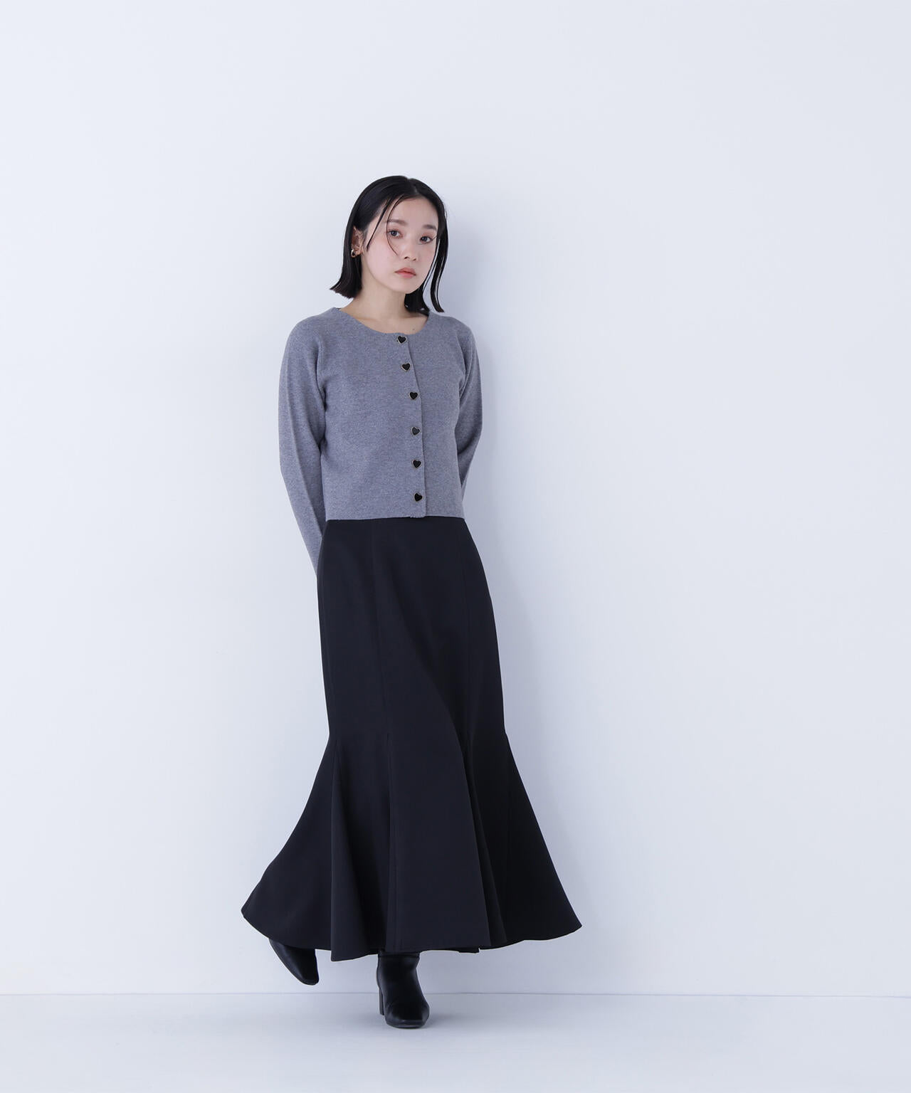 ヘム切替マーメイドスカート