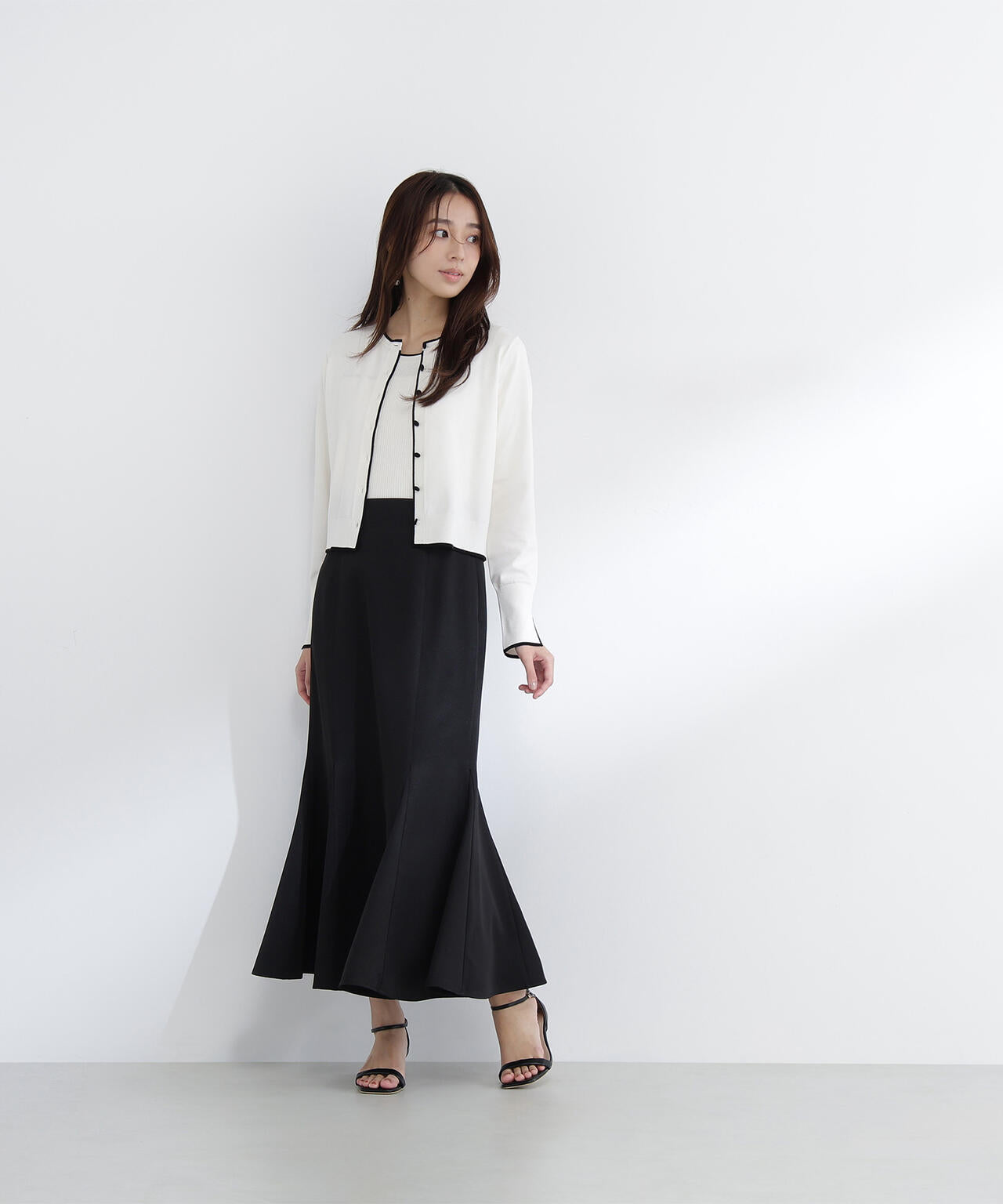 ヘム切替マーメイドスカート