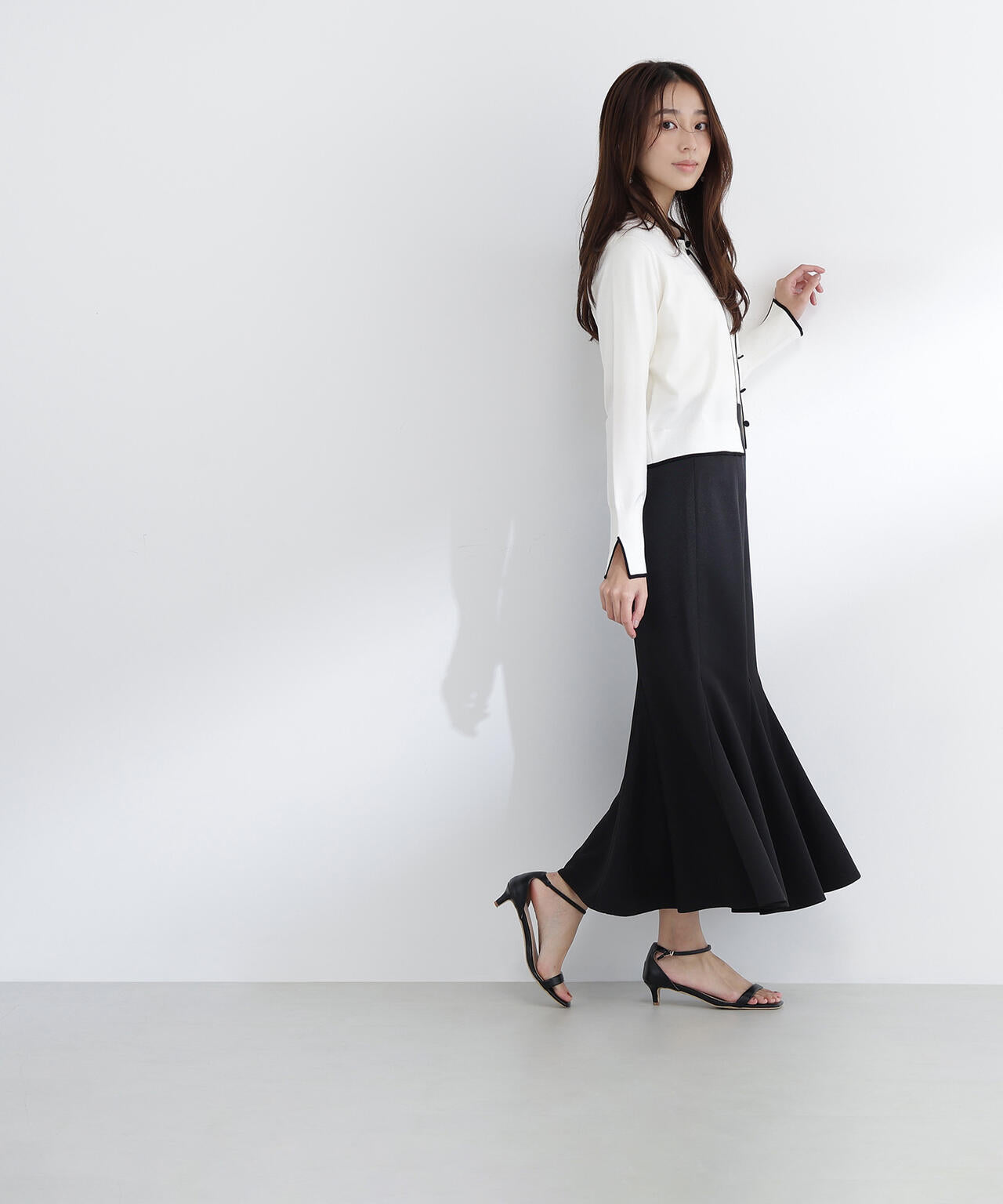 ヘム切替マーメイドスカート