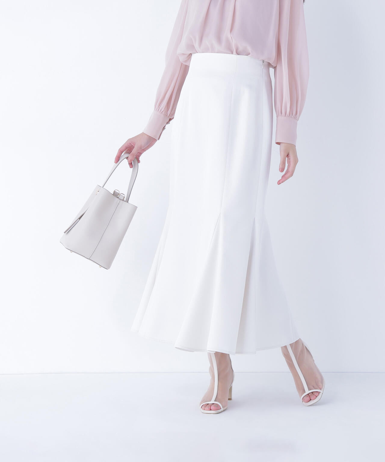 ヘム切替マーメイドスカート