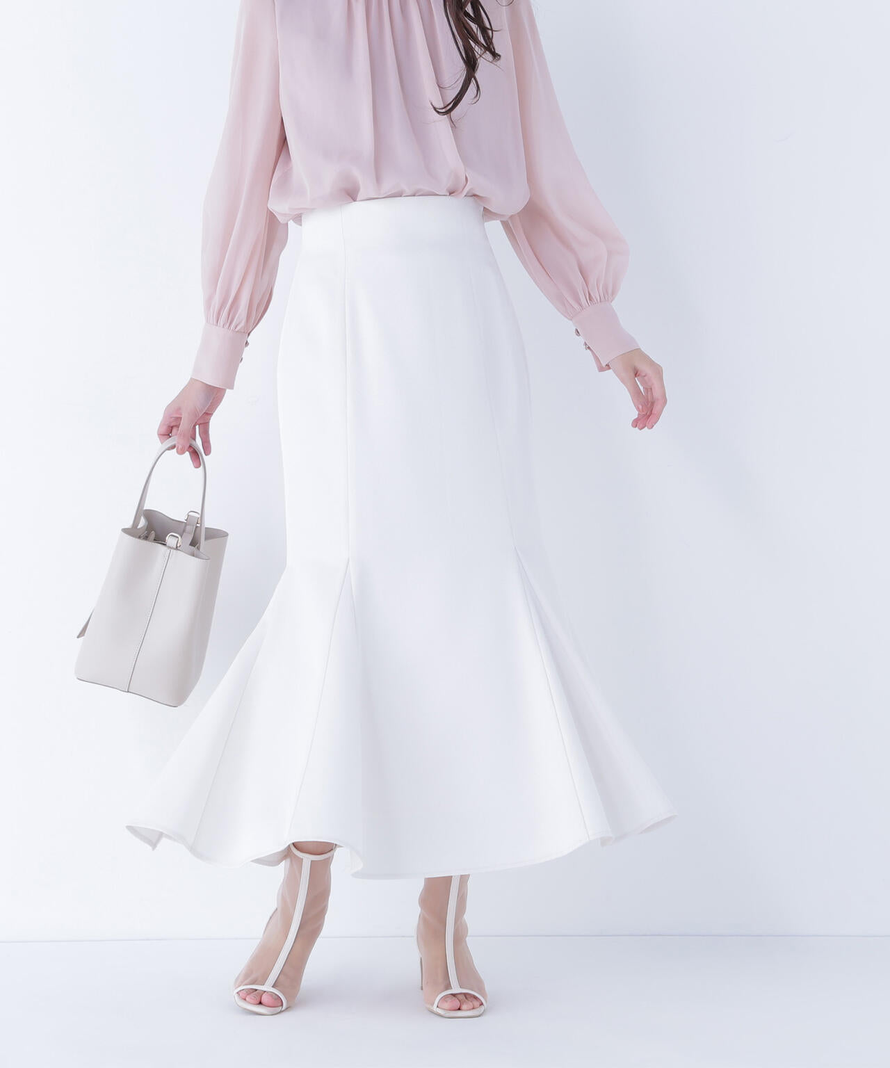 ヘム切替マーメイドスカート