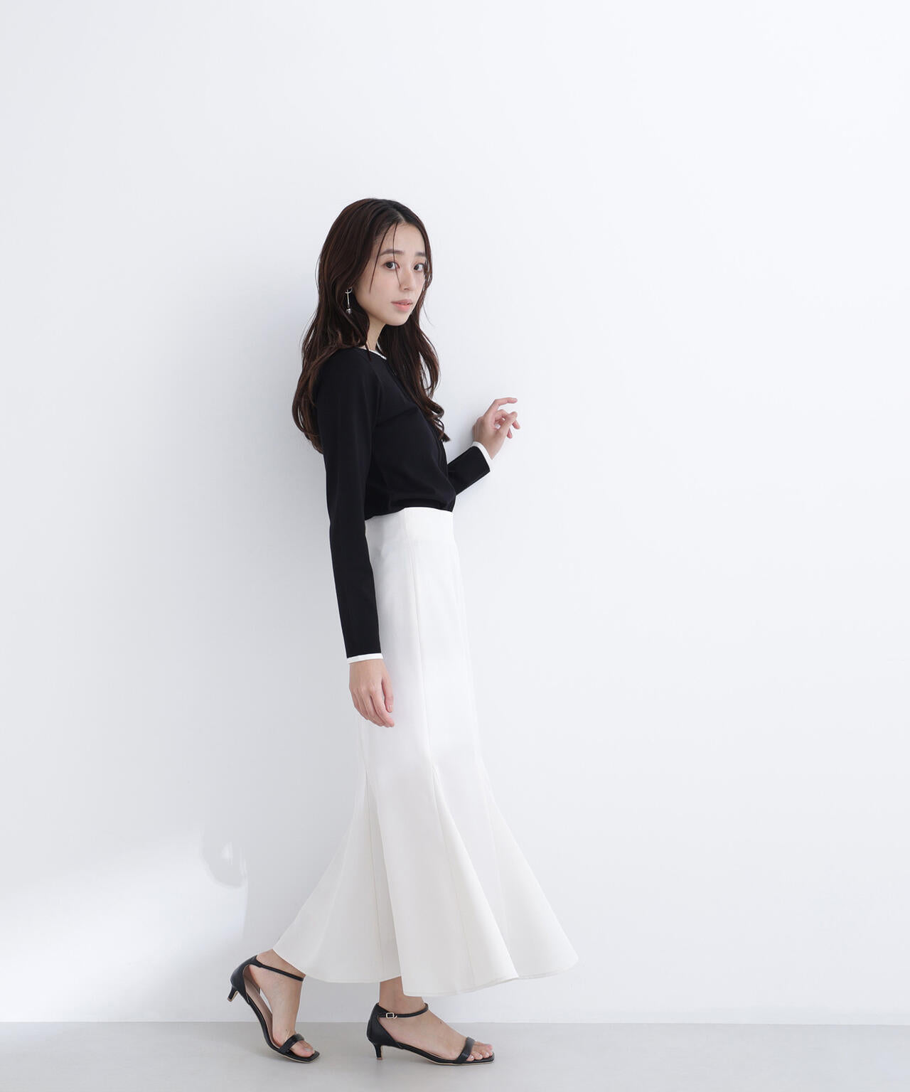 ヘム切替マーメイドスカート