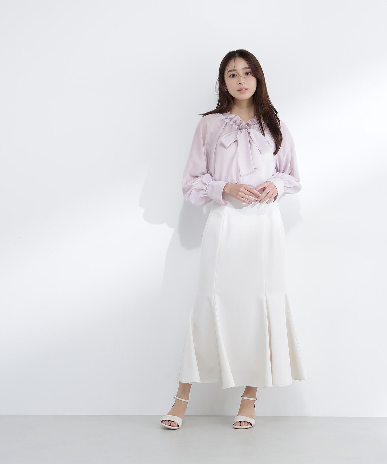 ヘム切替マーメイドスカート