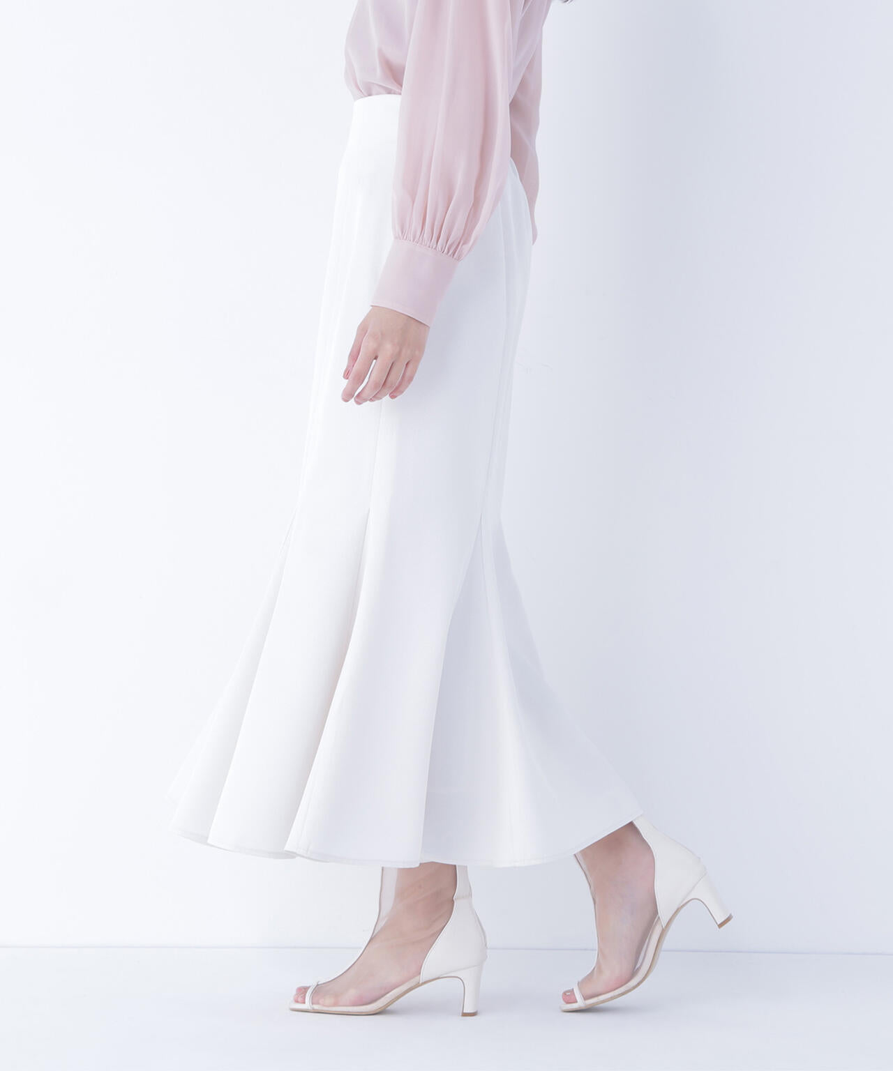 ヘム切替マーメイドスカート