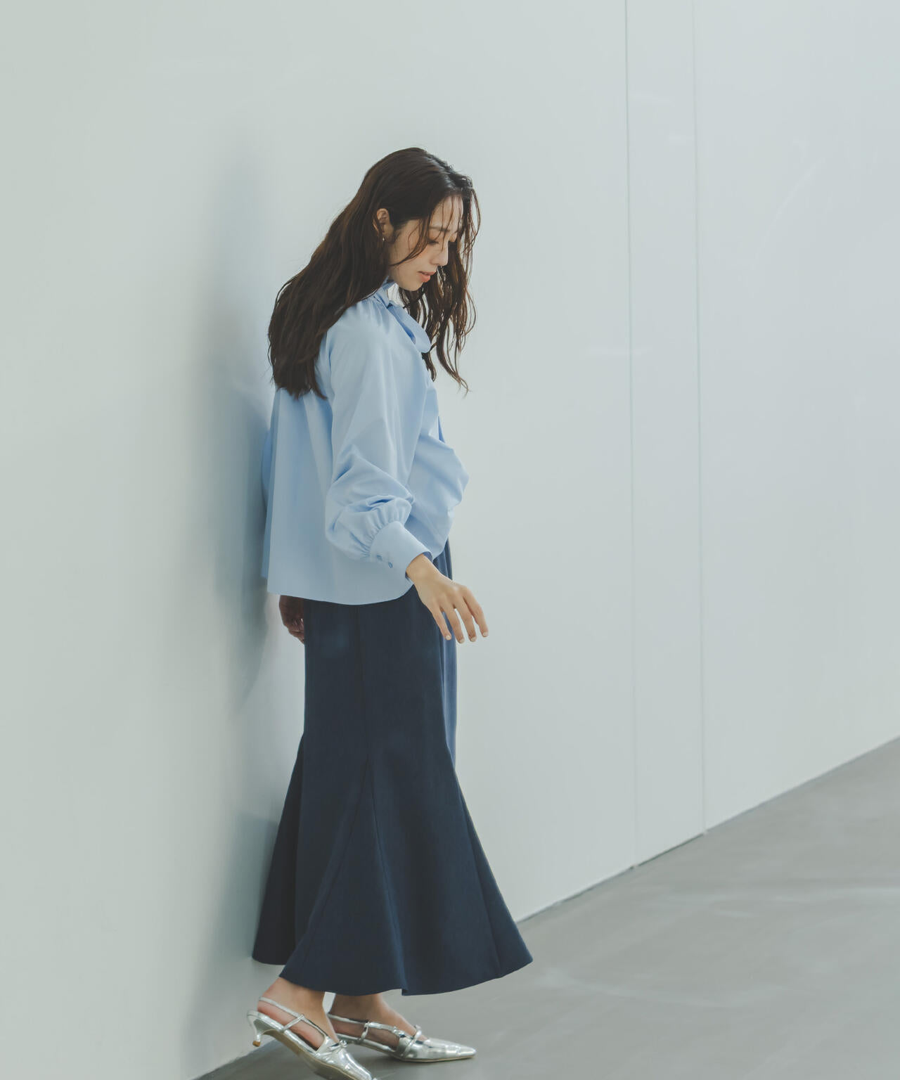 ヘム切替マーメイドスカート