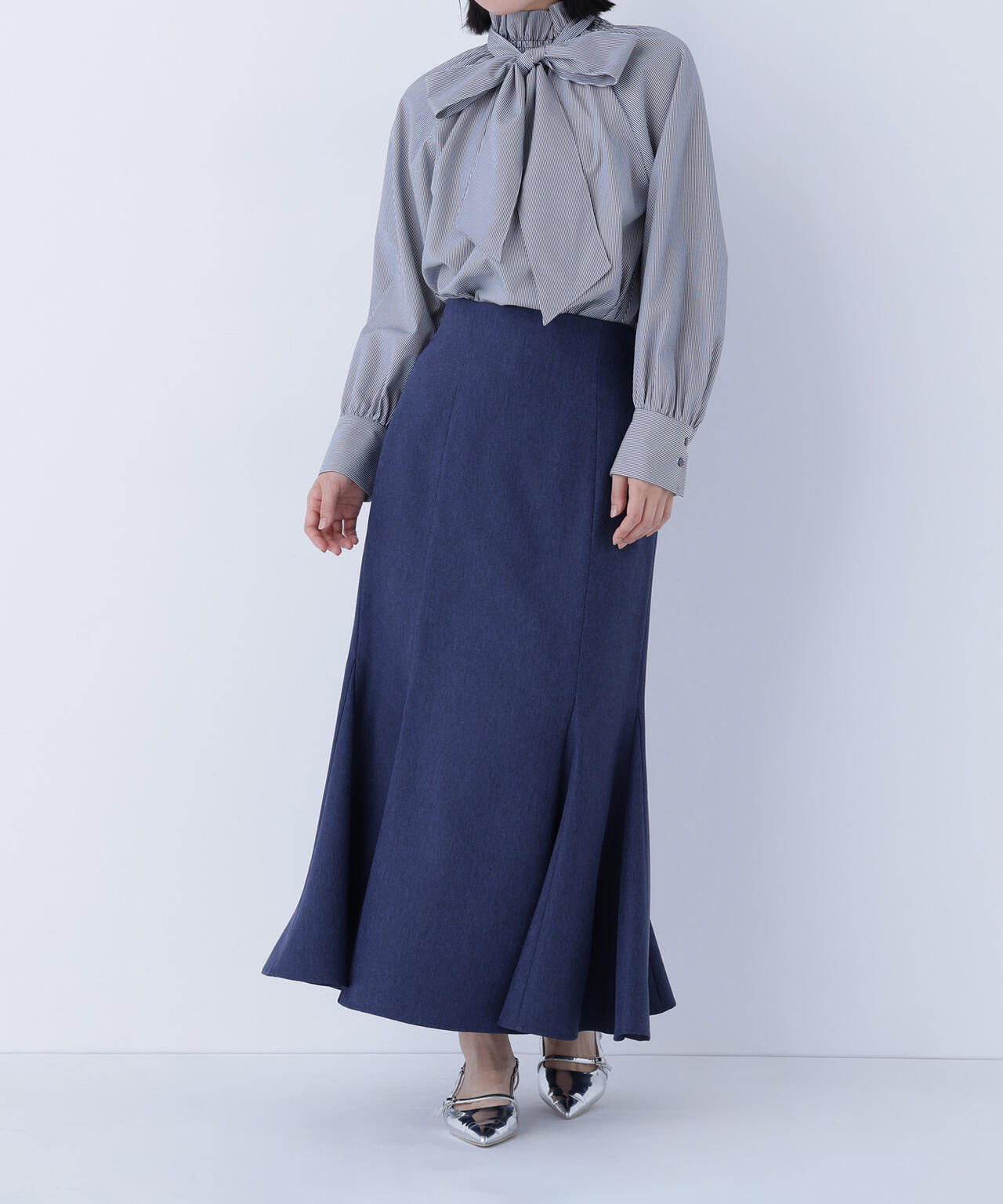 ヘム切替マーメイドスカート