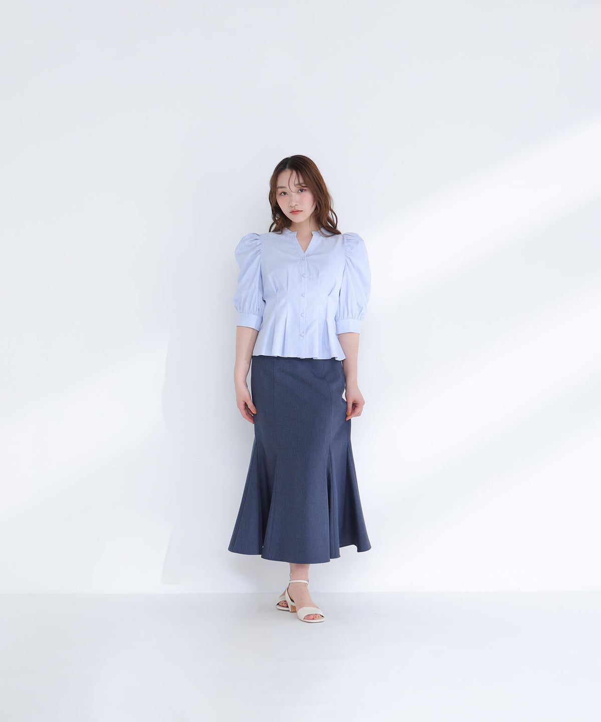 ヘム切替マーメイドスカート