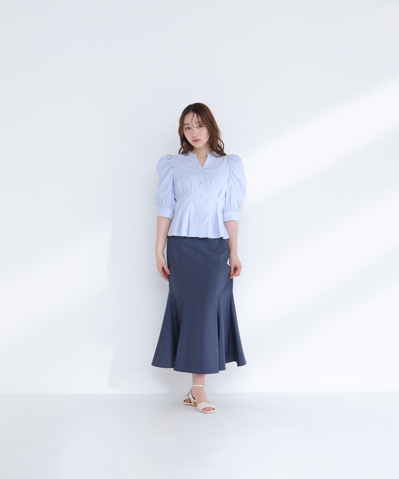 ヘム切替マーメイドスカート