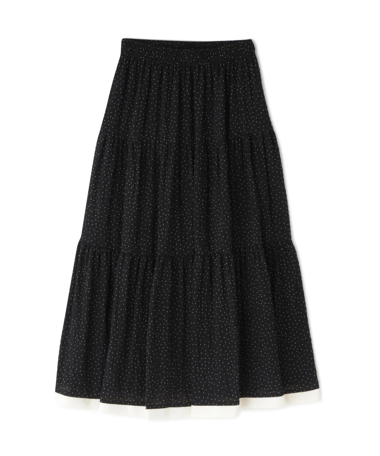ドットバイカラーフレアスカート