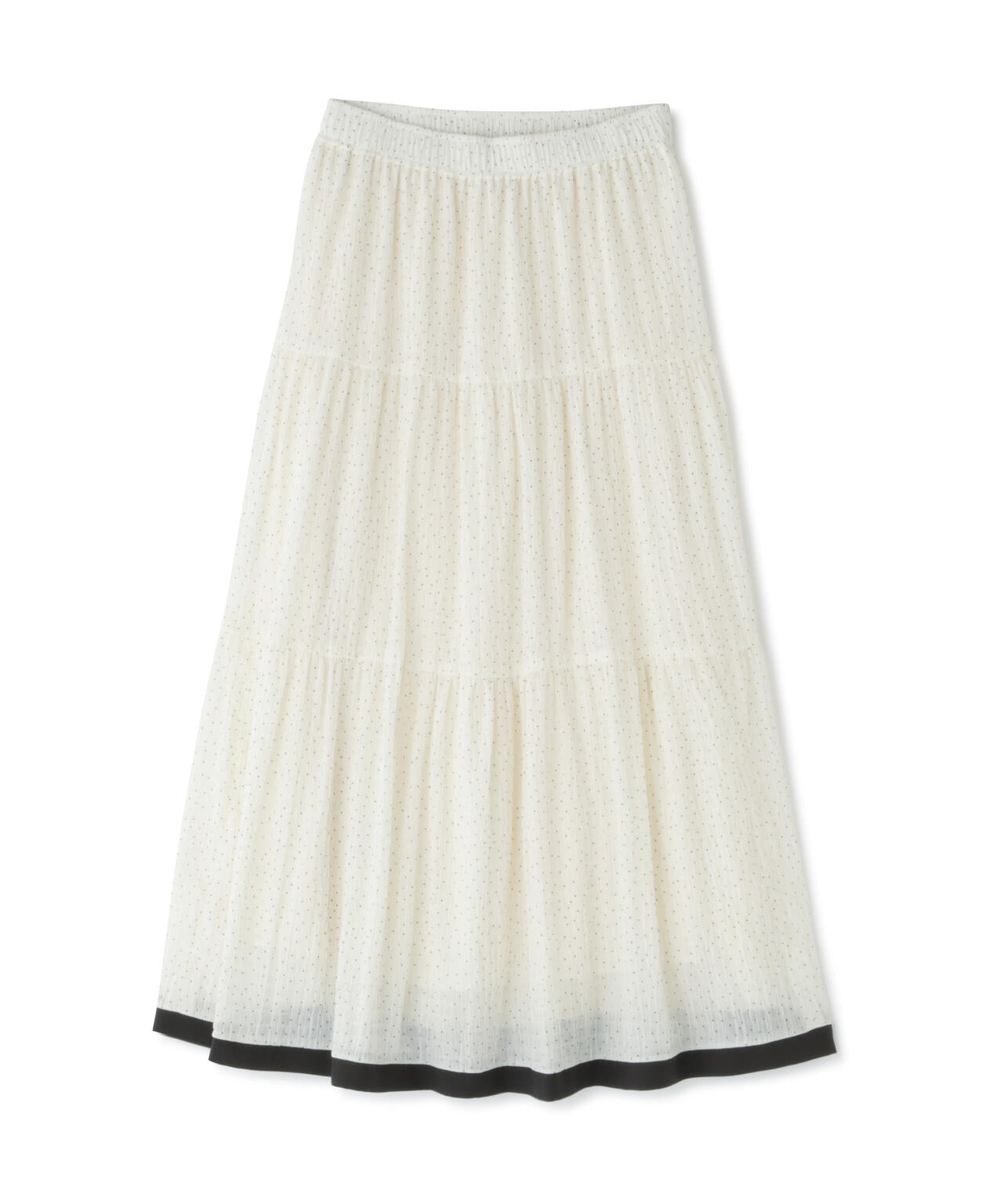 ドットバイカラーフレアスカート