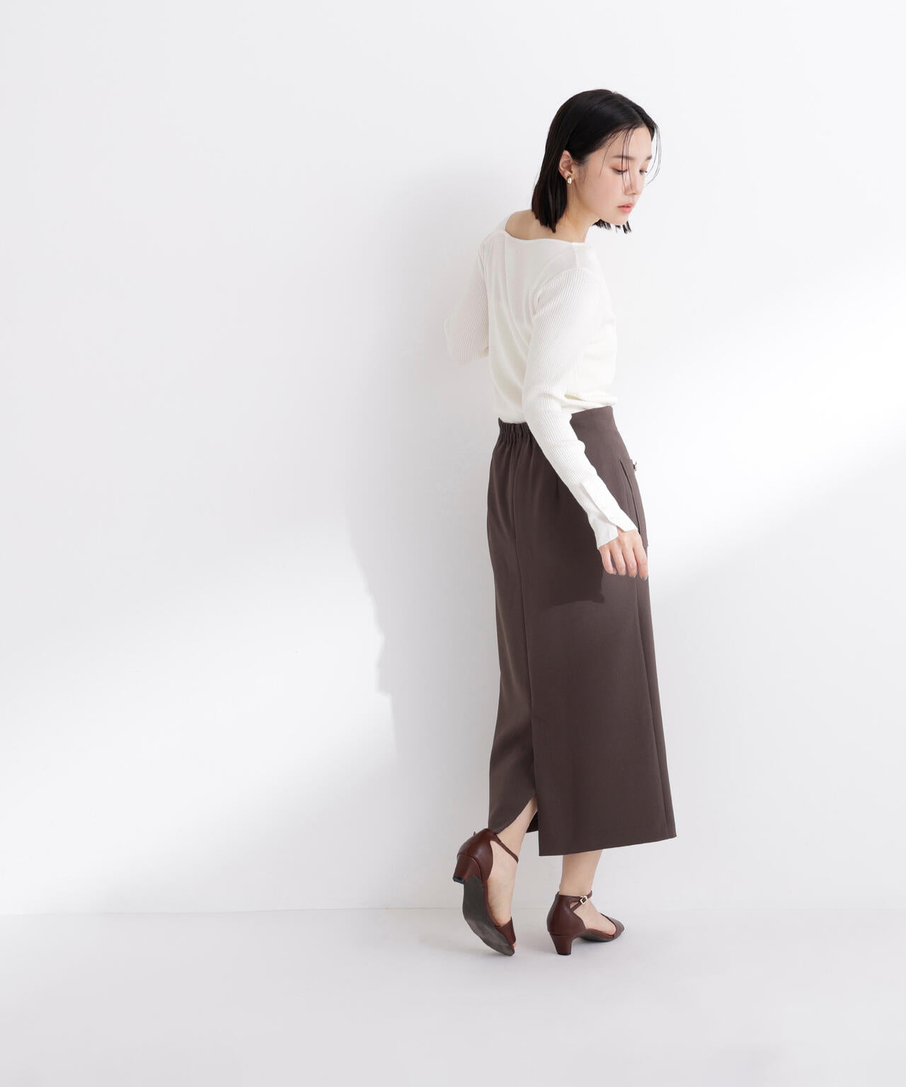 アウトポケットナロースカート