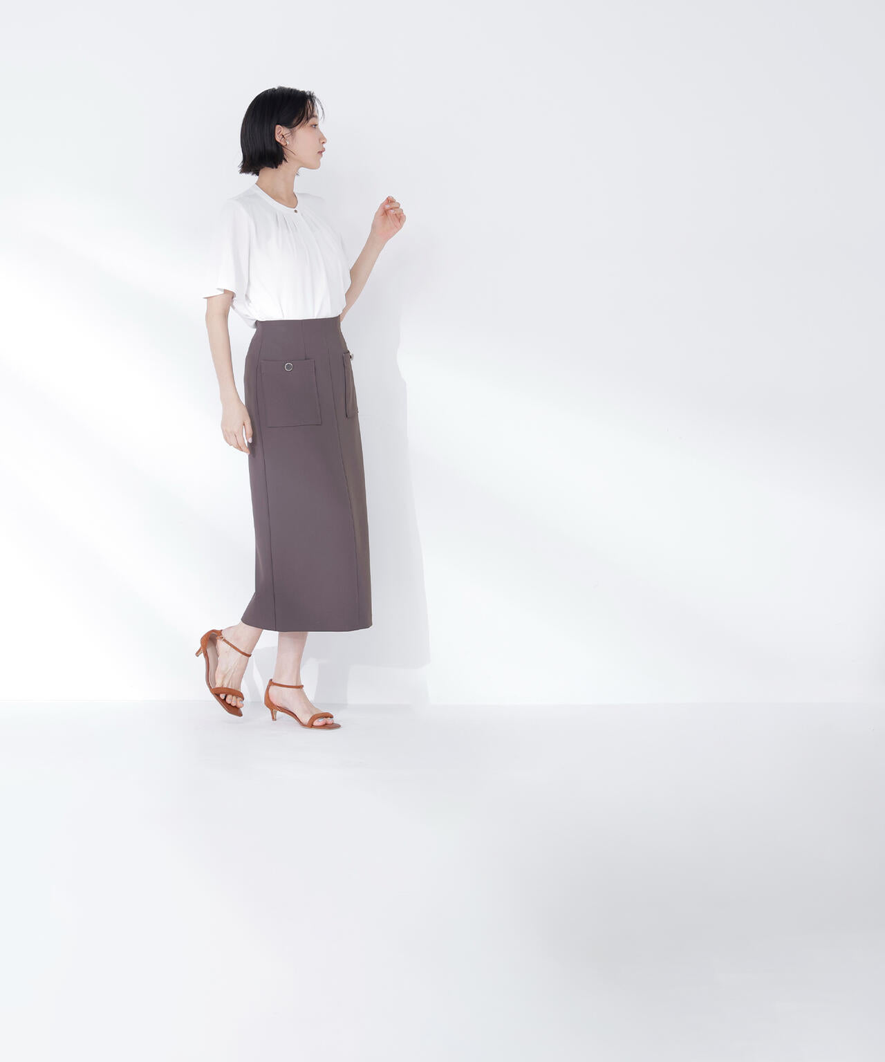 アウトポケットナロースカート