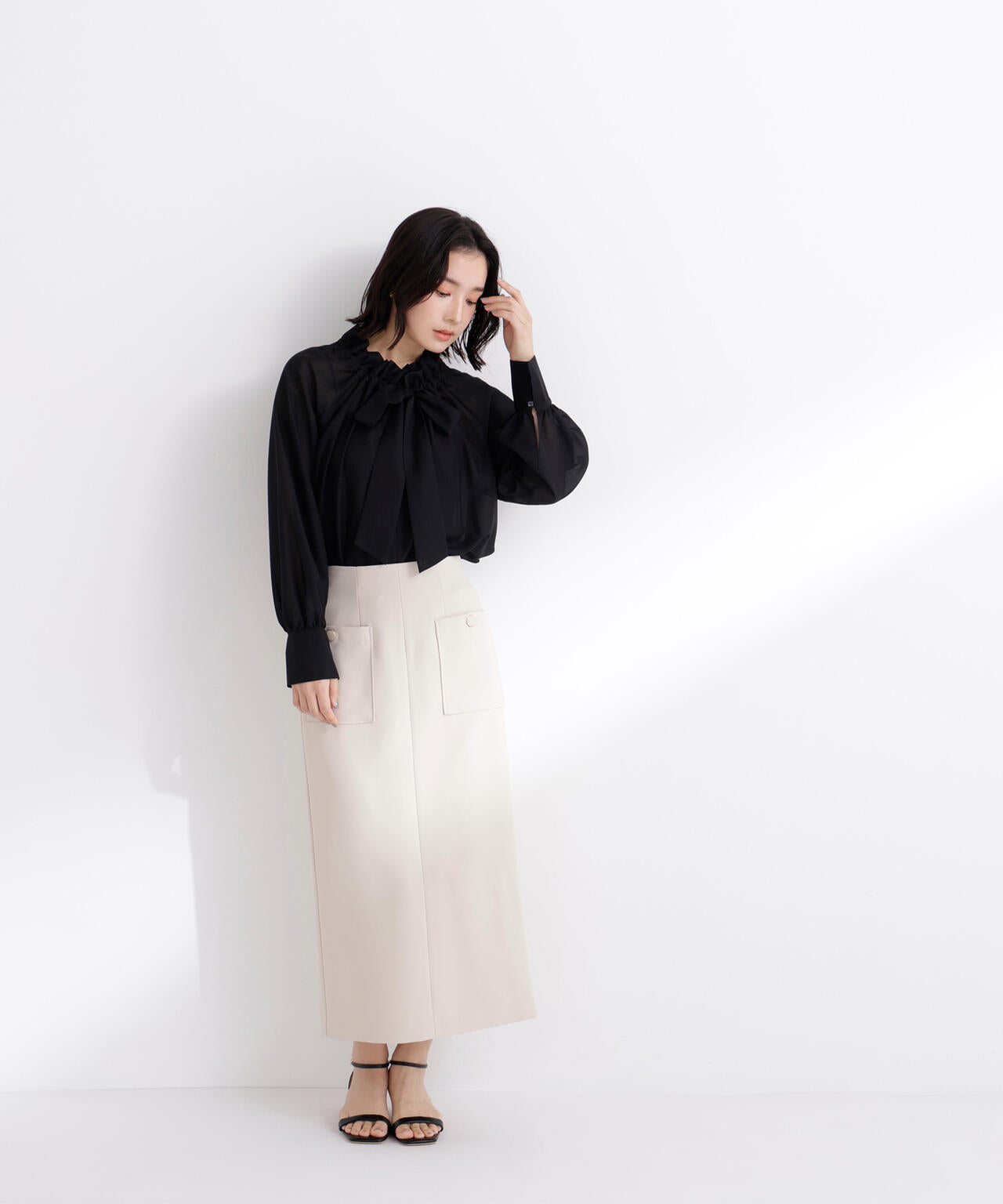 アウトポケットナロースカート